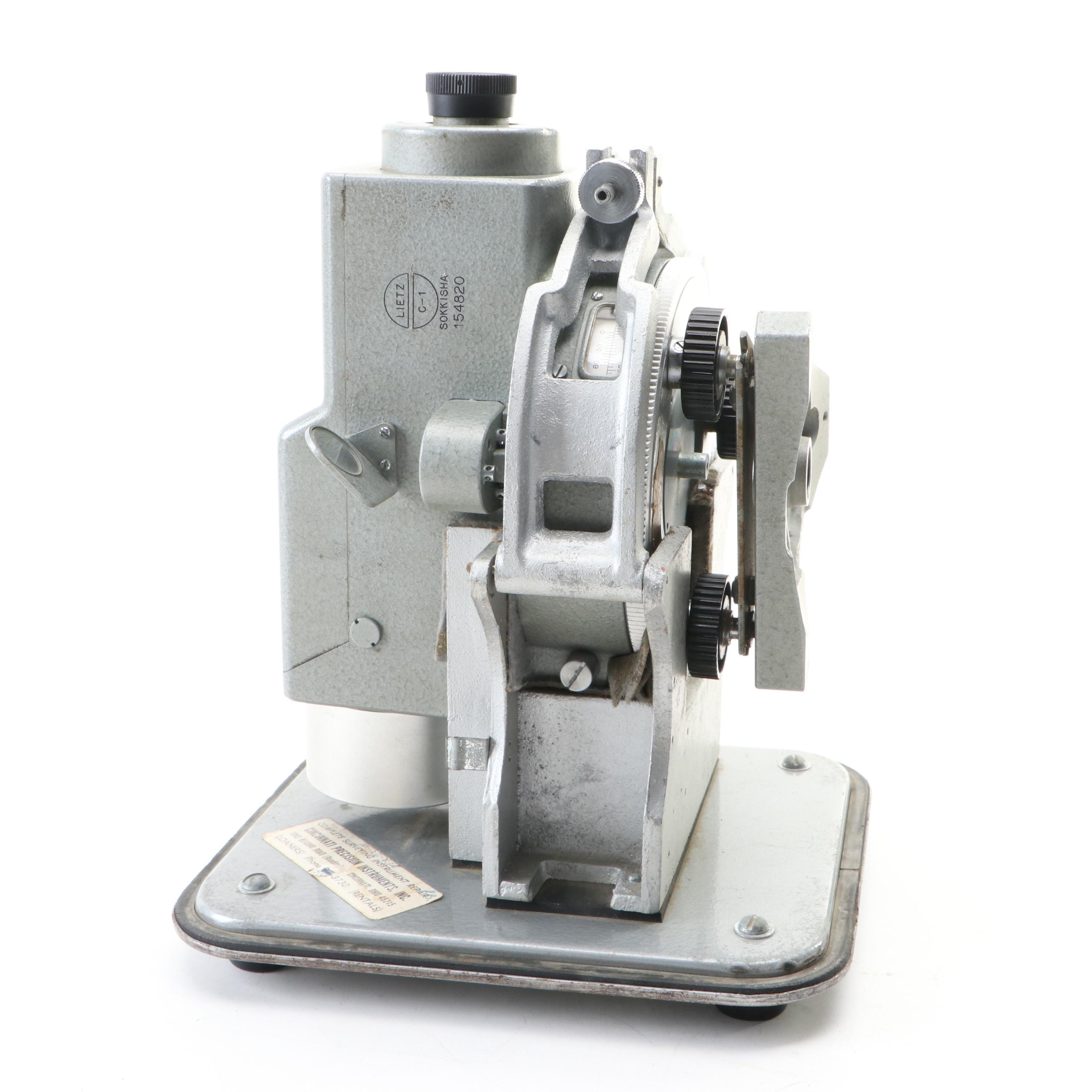 Lietz Sokkisha C-1 Automatic Level Survey Equipment and Chance Co. Tool, 1960s