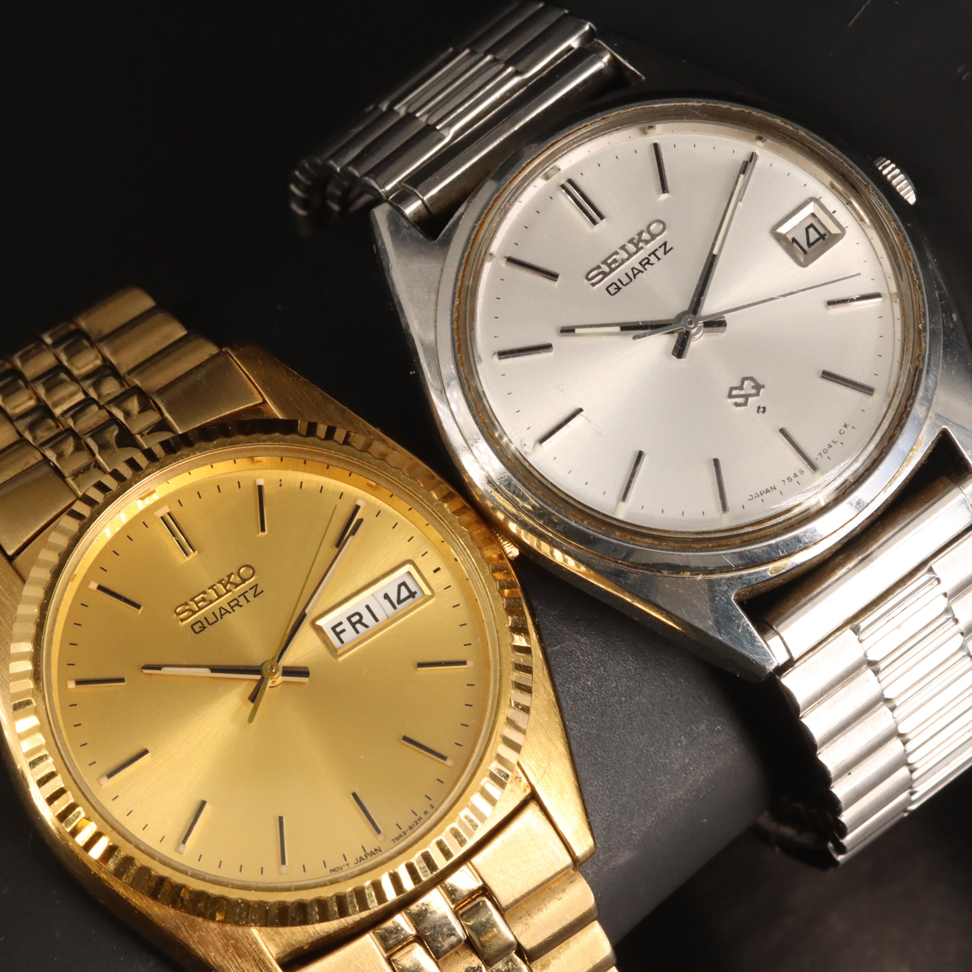 Seiko Day/Date and Date Quartz Watches