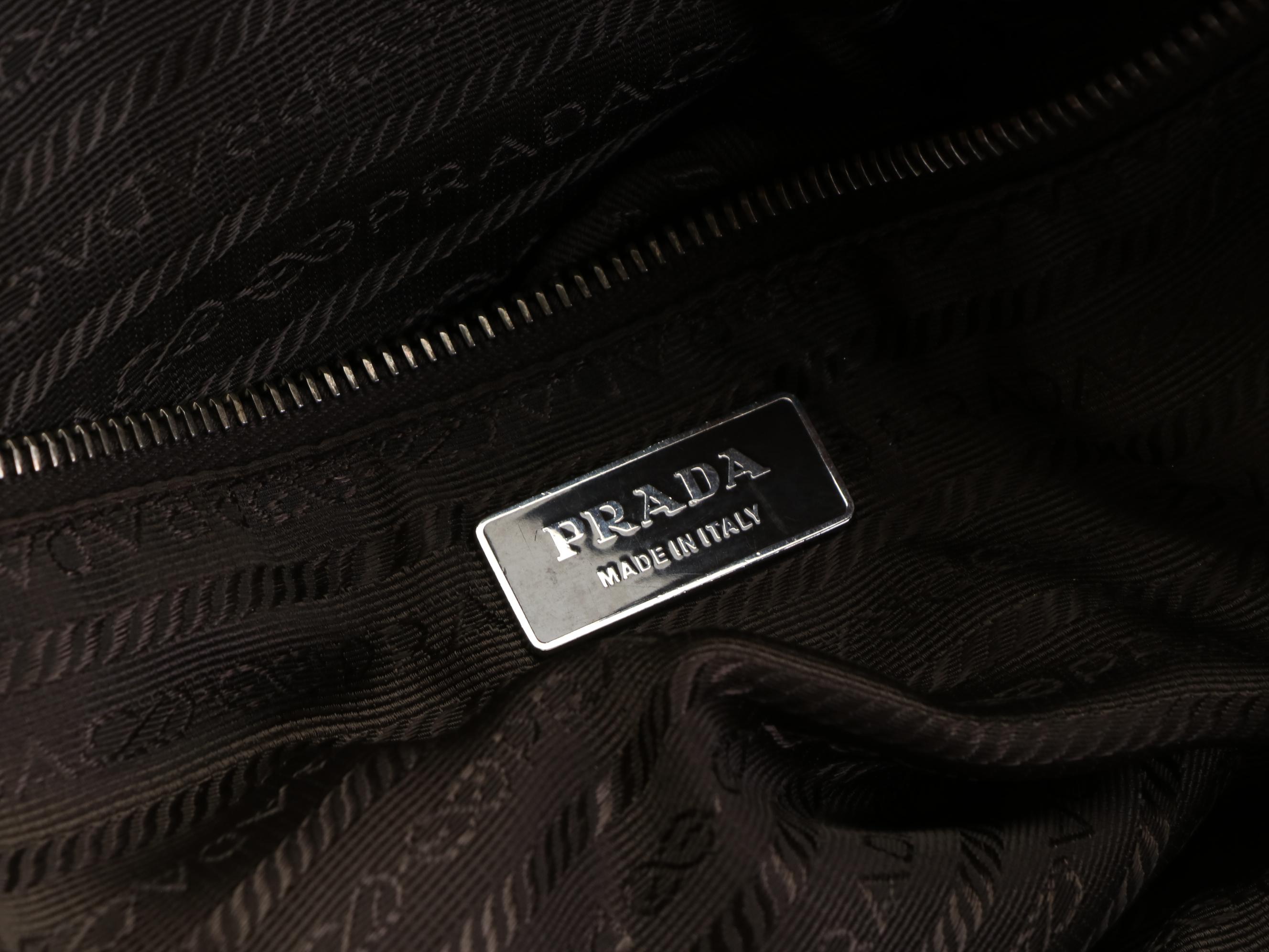 Prada Tote Bag in Tan Pebble Grain Leather