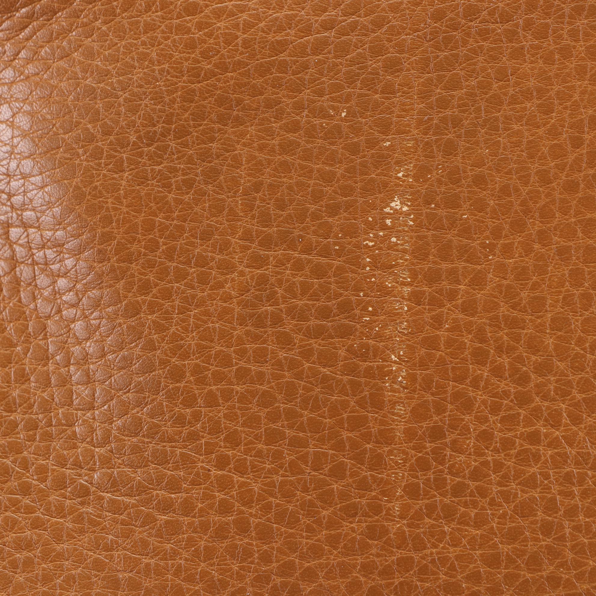 Prada Tote Bag in Tan Pebble Grain Leather