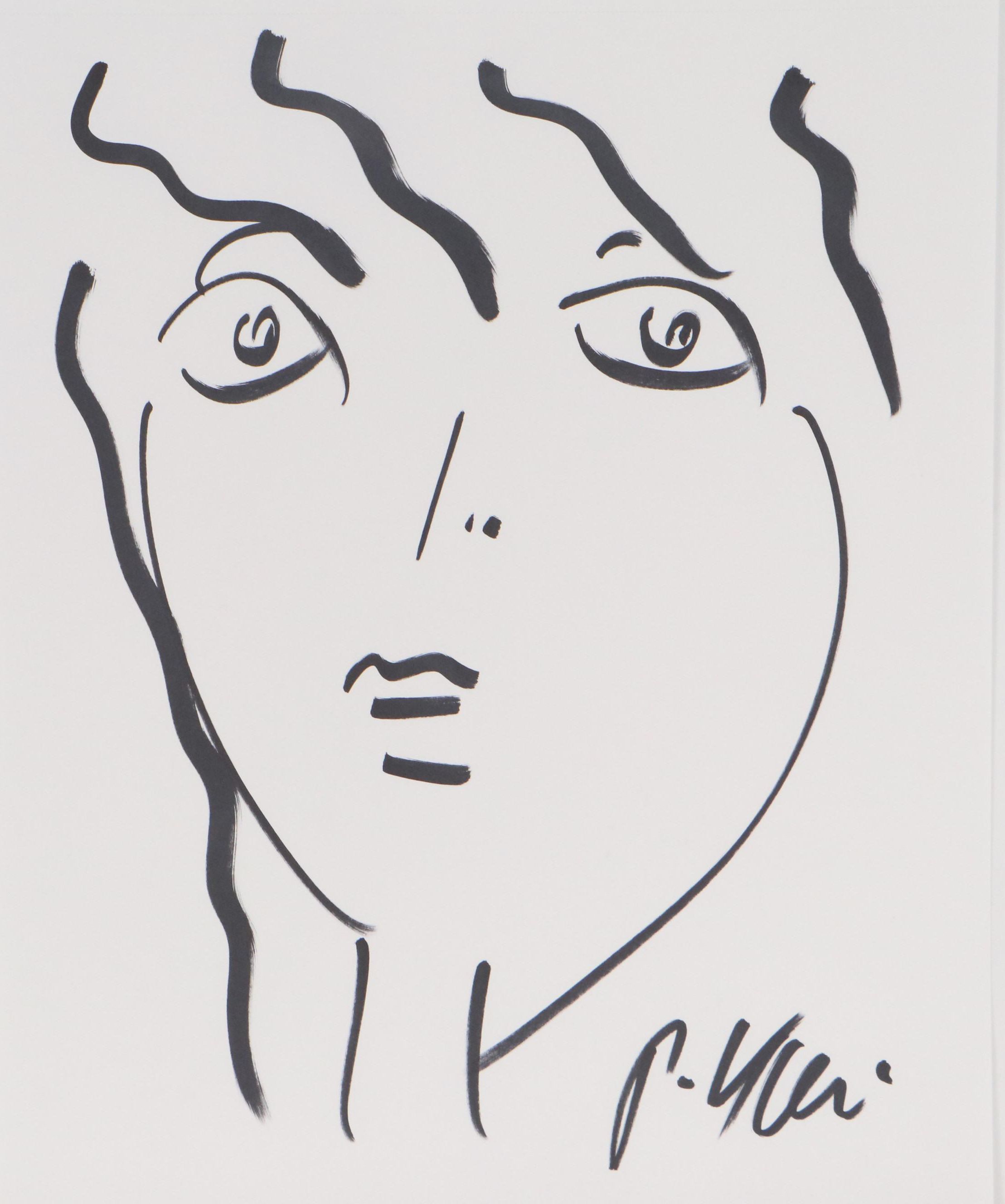 Peter Keil Abstract Portrait Drawing