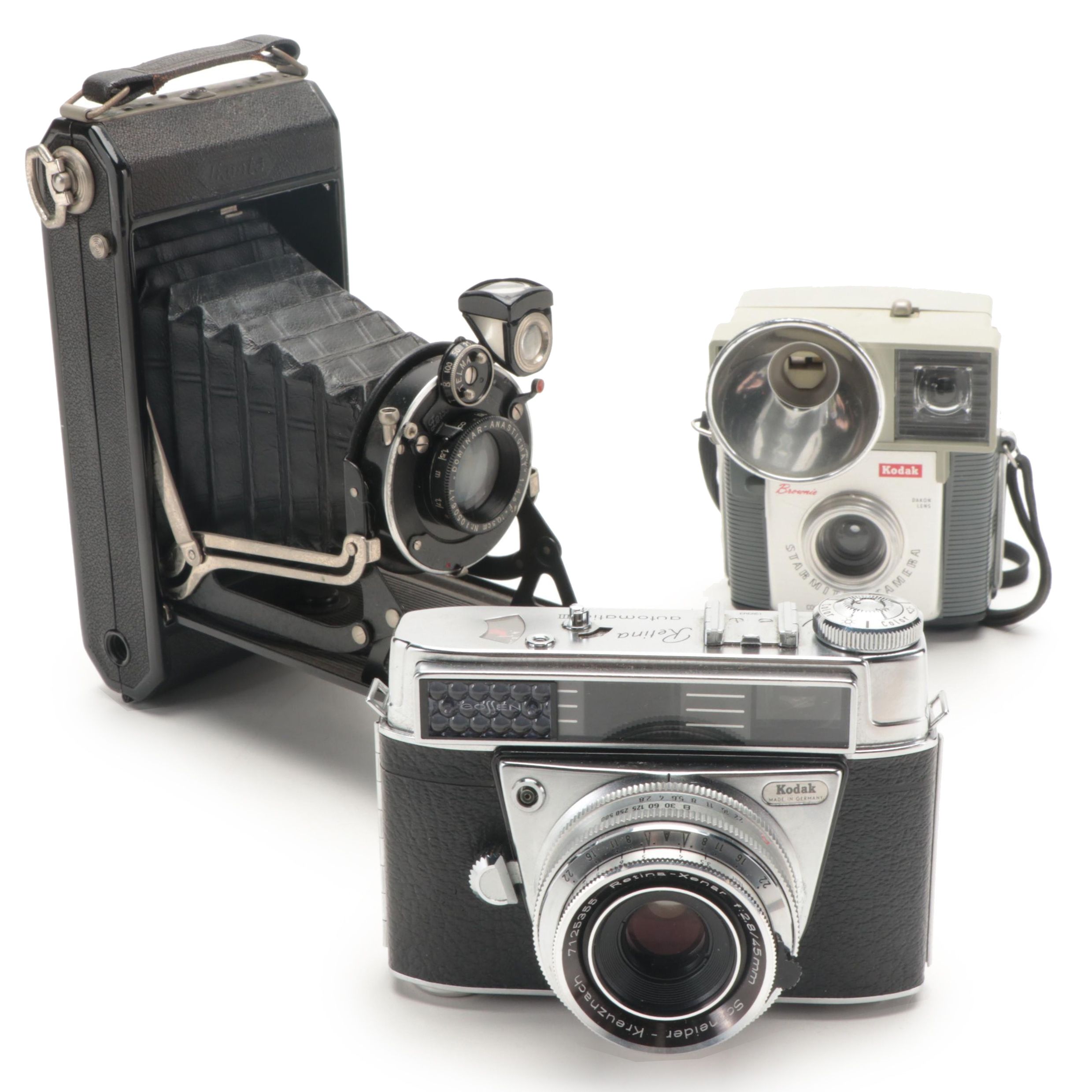 Zeiss Ikon Ikonta Medium Format with Kodak Rangefinder and Brownie Cameras