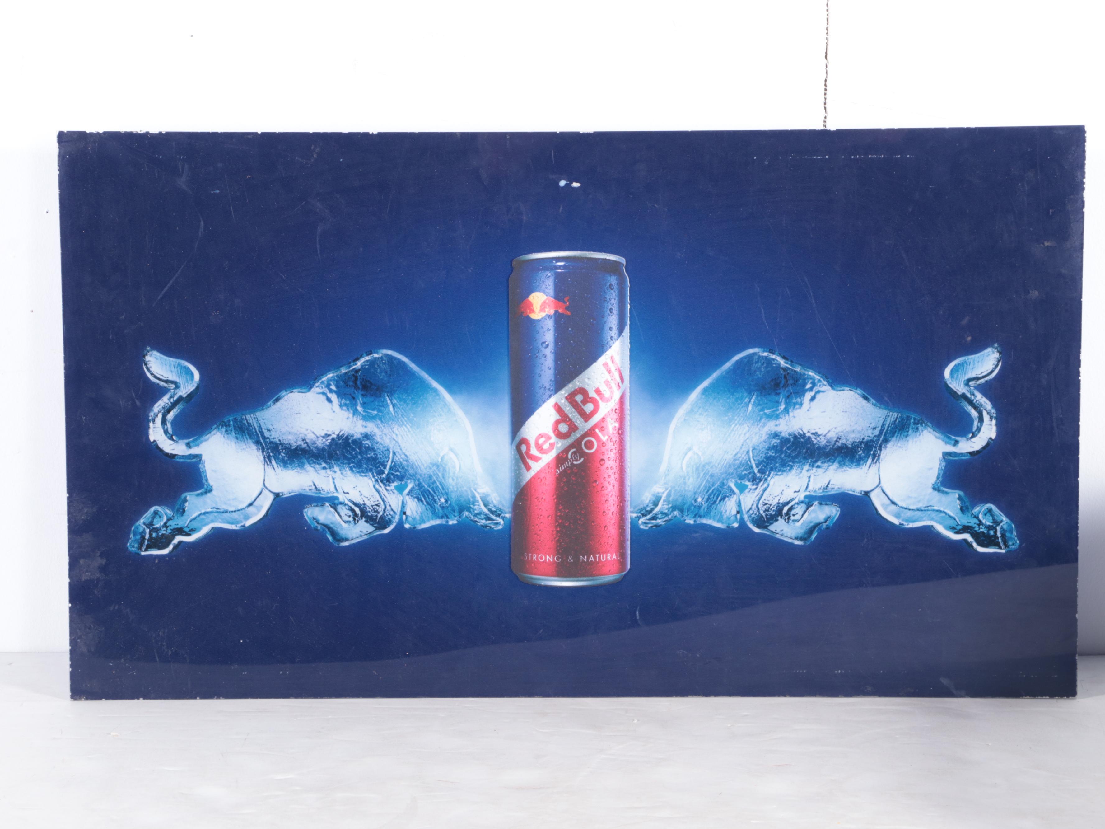 Illuminated Red Bull Sign, Hotel Bar Coasters and More Souvenirs