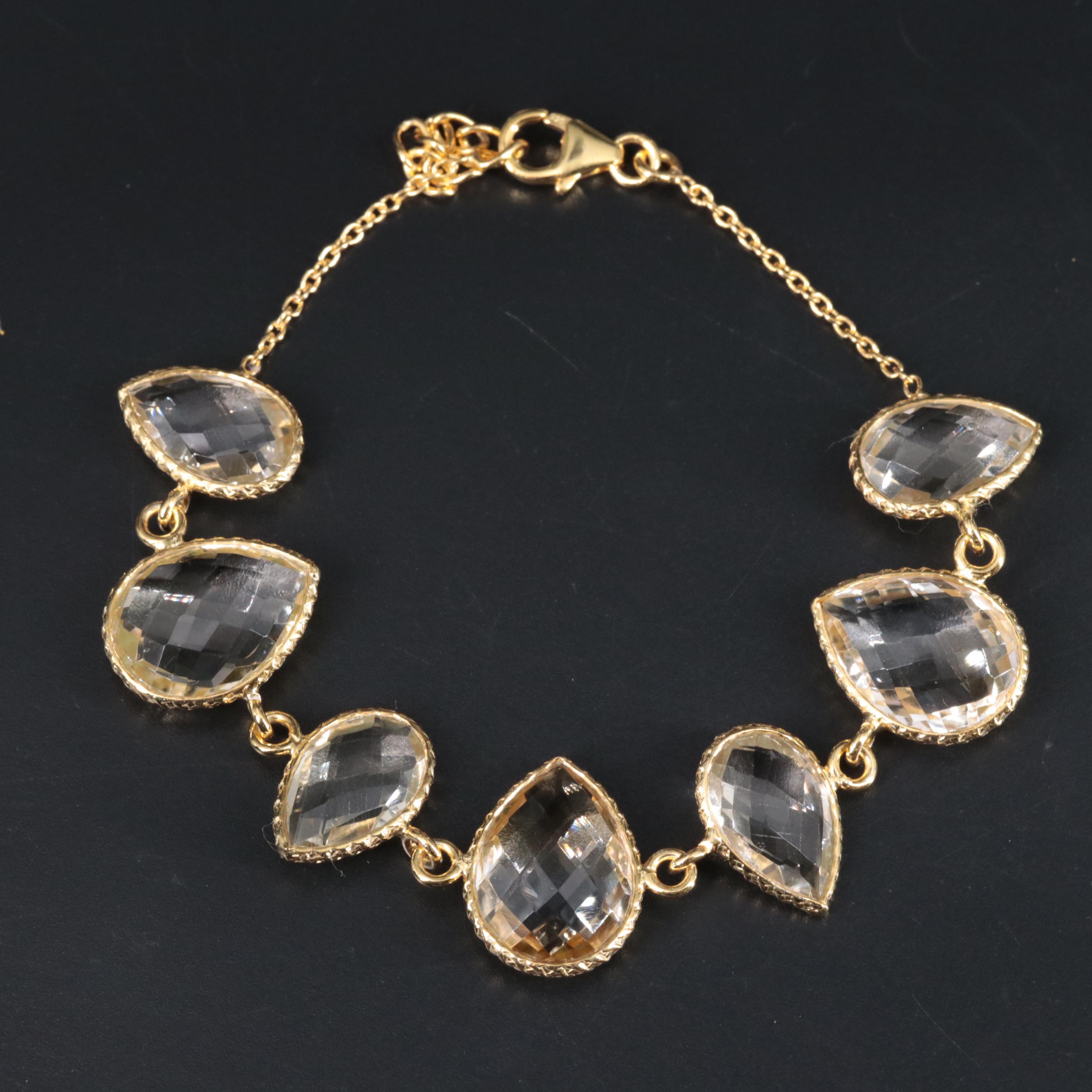 Sterling Silver Gemstone Bracelet