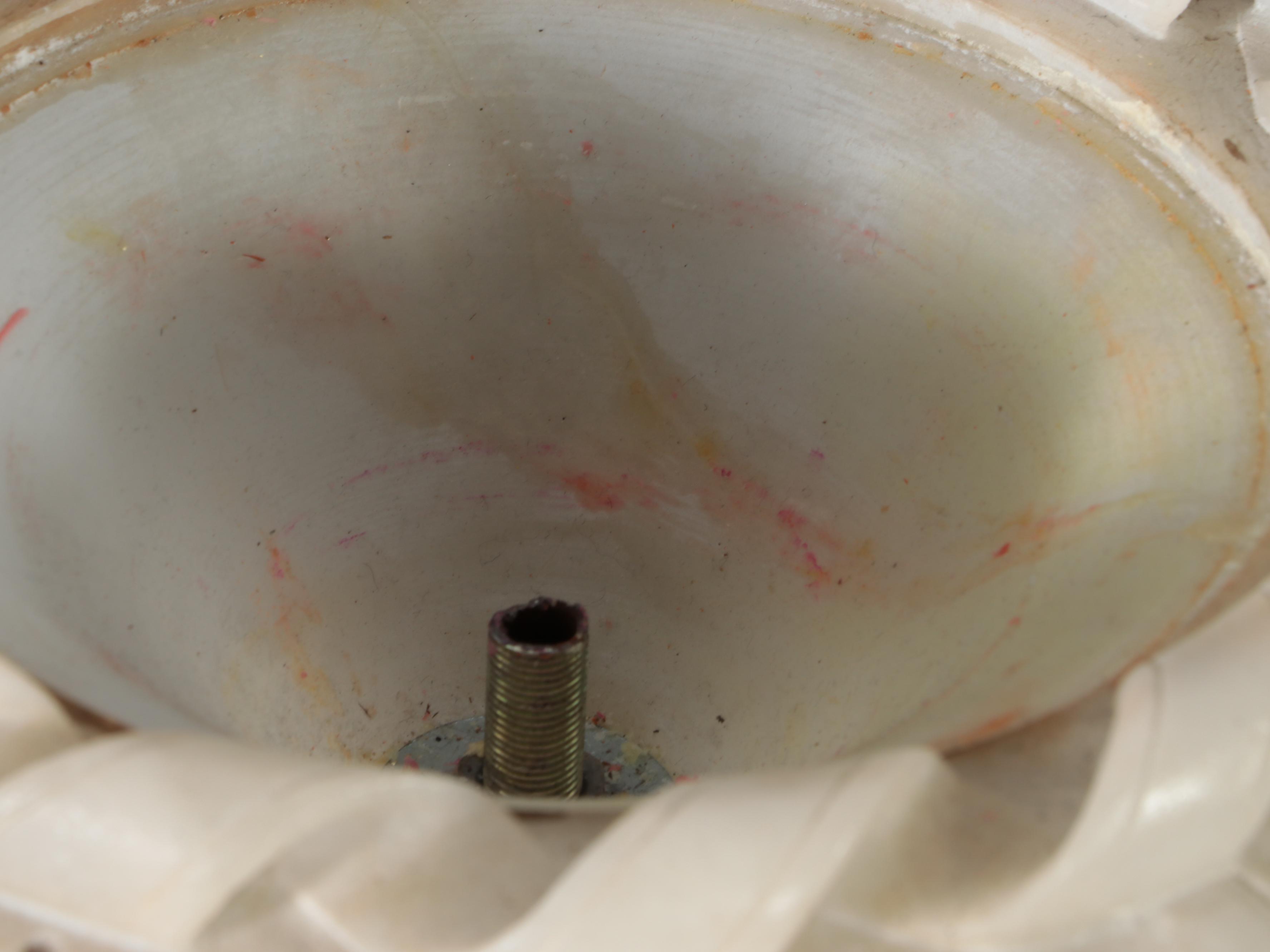 Carved Alabaster Lamp Base