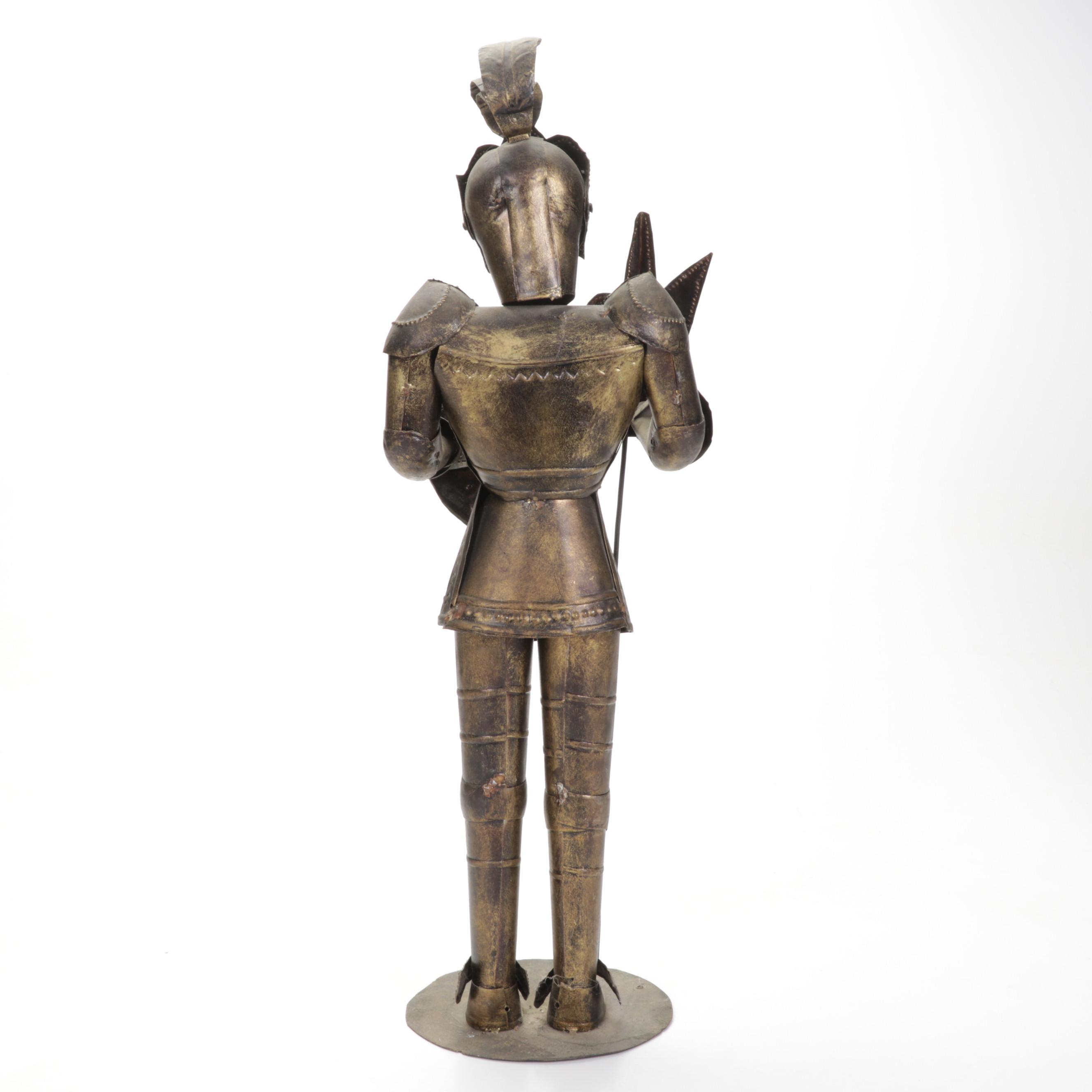 Miniature Gilt Metal Suit of Armor , Early to Mid-20th Century