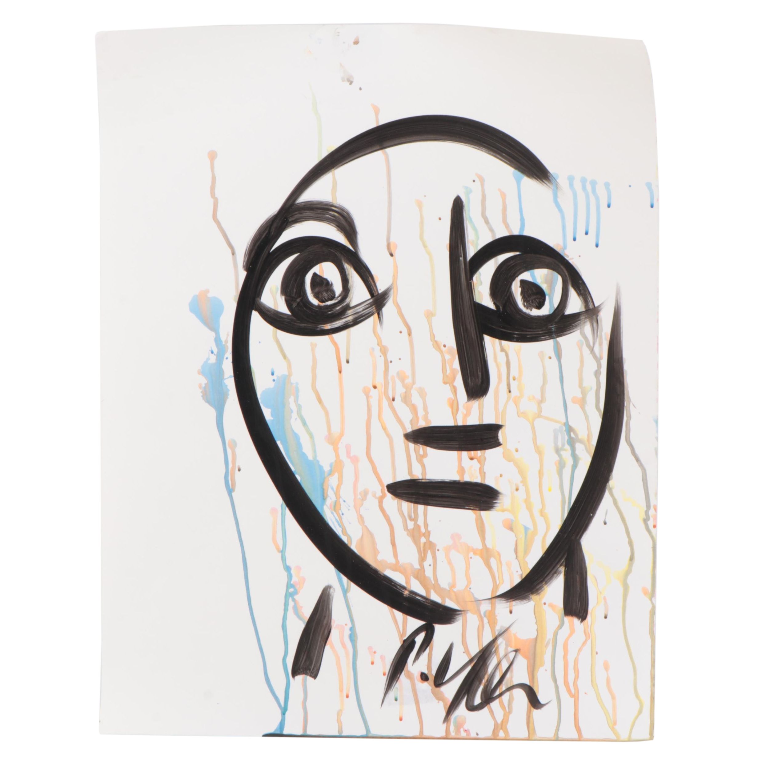 Peter Keil Abstract Acrylic Portrait