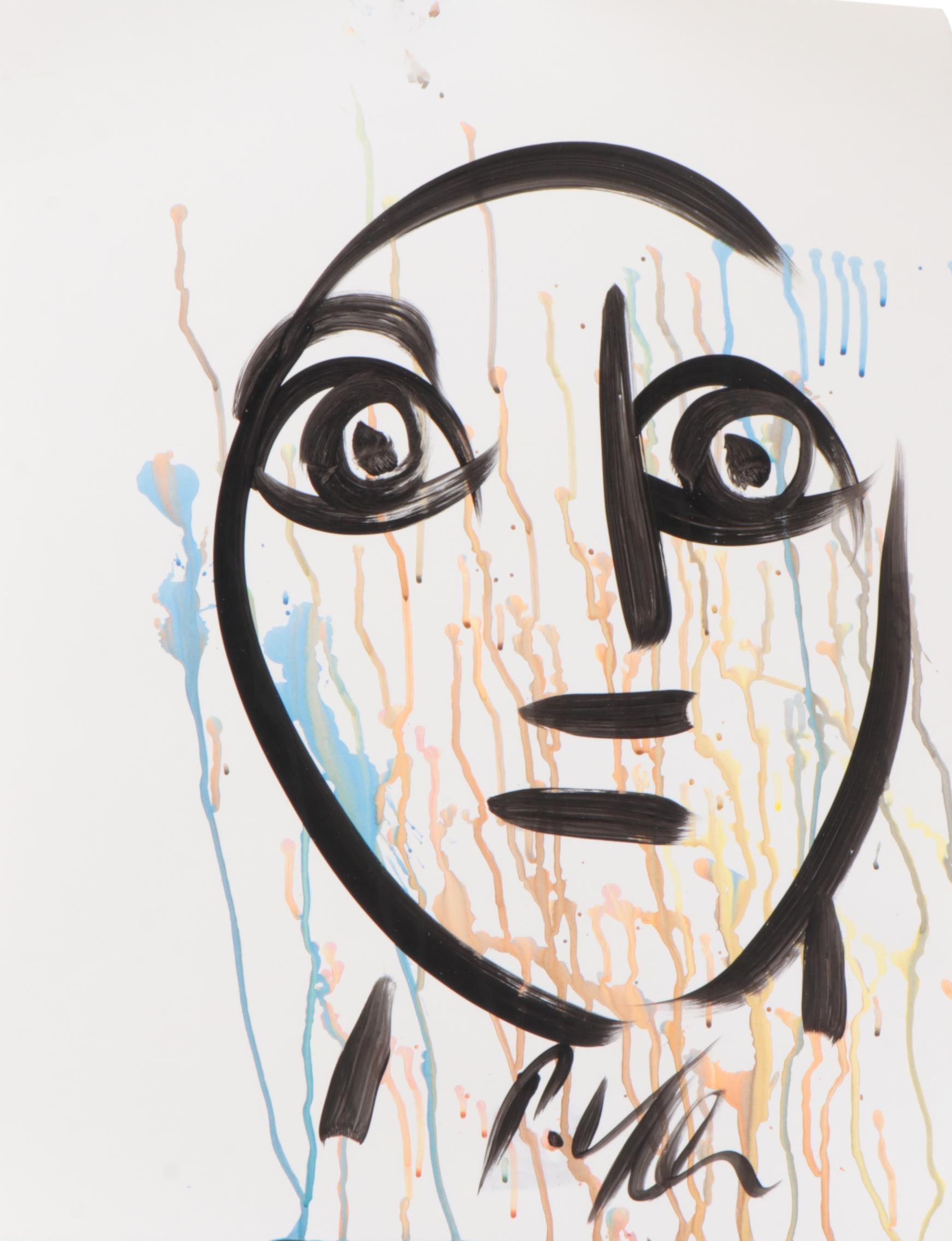 Peter Keil Abstract Acrylic Portrait