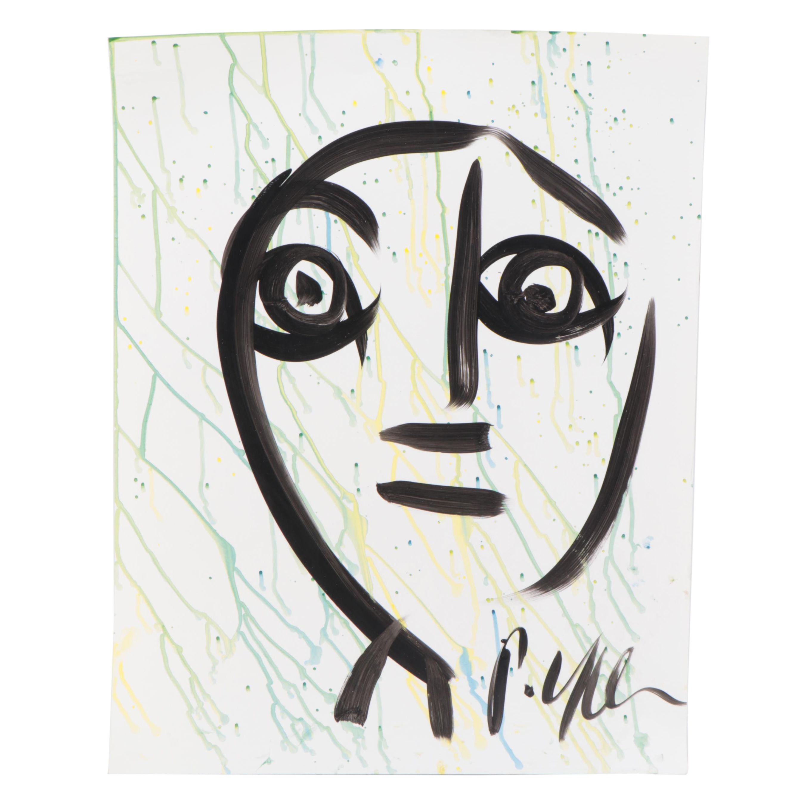 Peter Keil Abstract Acrylic Portrait