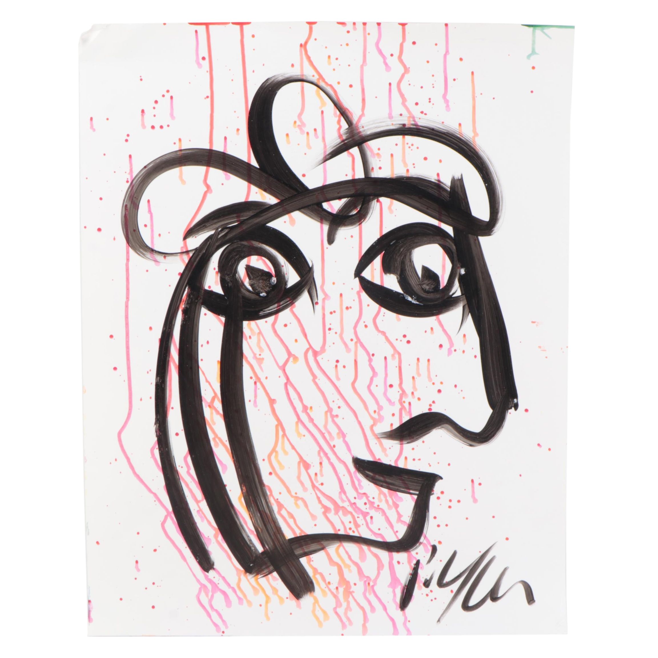 Peter Keil Abstract Acrylic Portrait