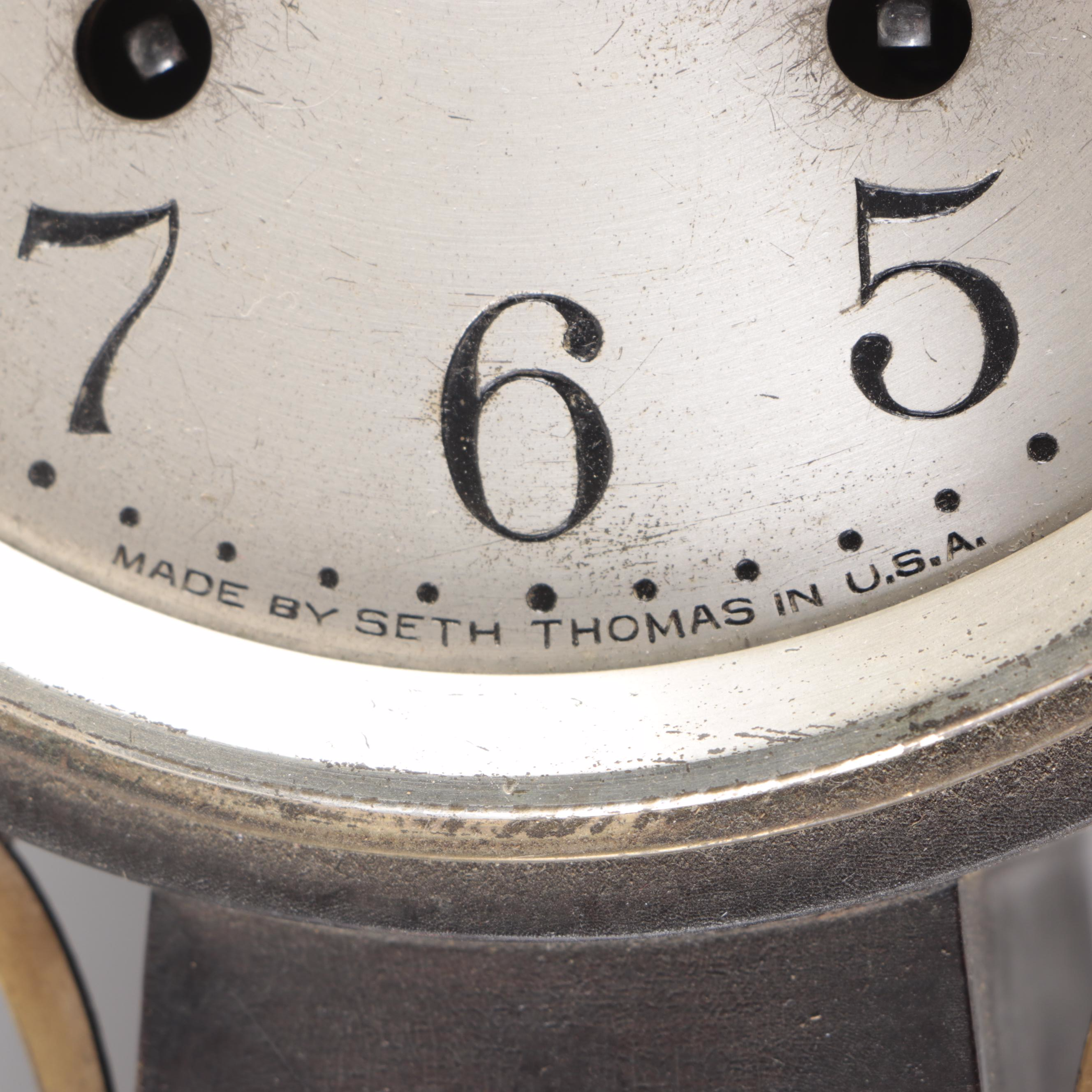 Seth Thomas Reverse Painted  Nautical Themed Banjo Wall Clock