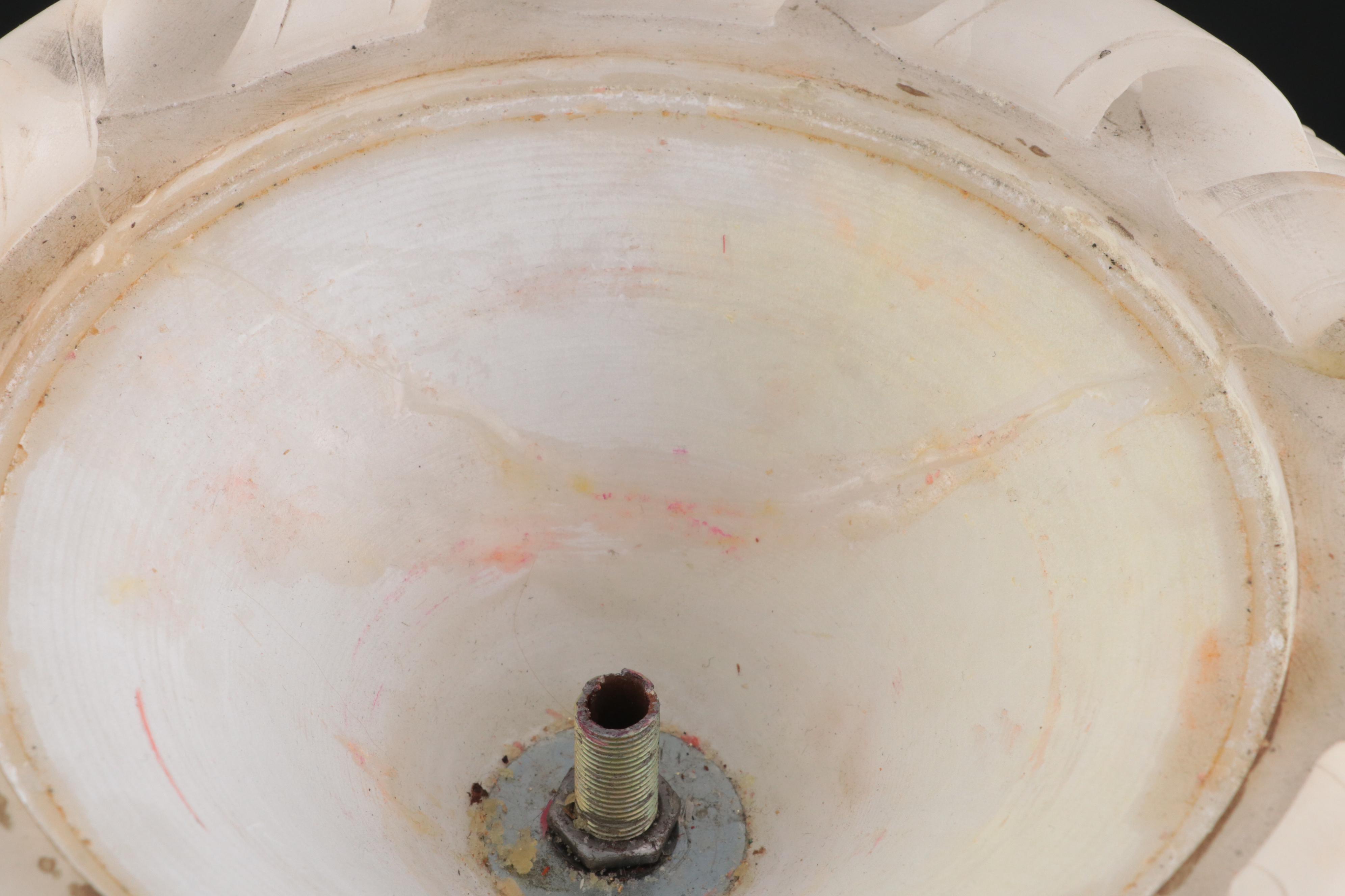 Carved Alabaster Lamp Base