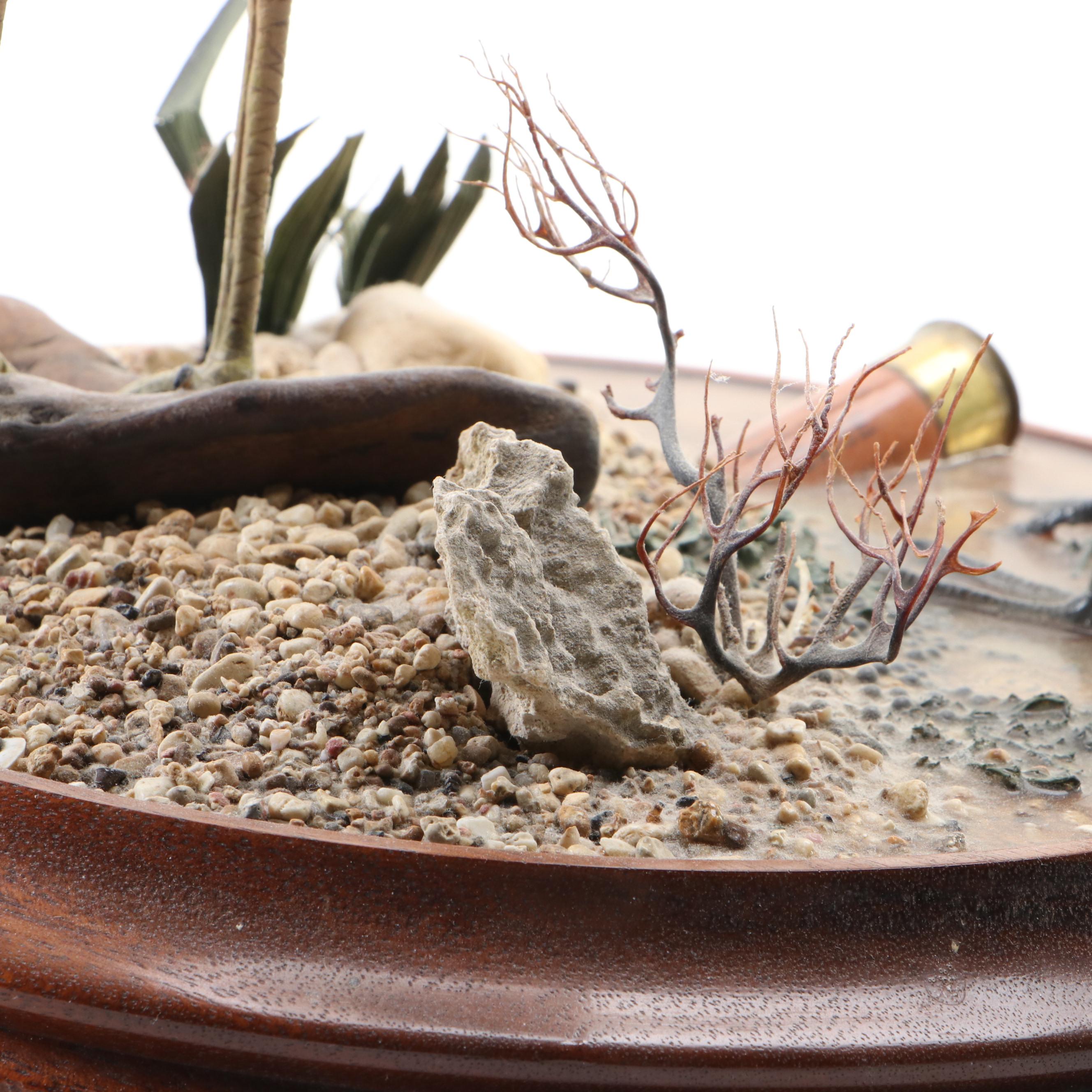Wild Feathers Hand-Carved Shore Birds on Base