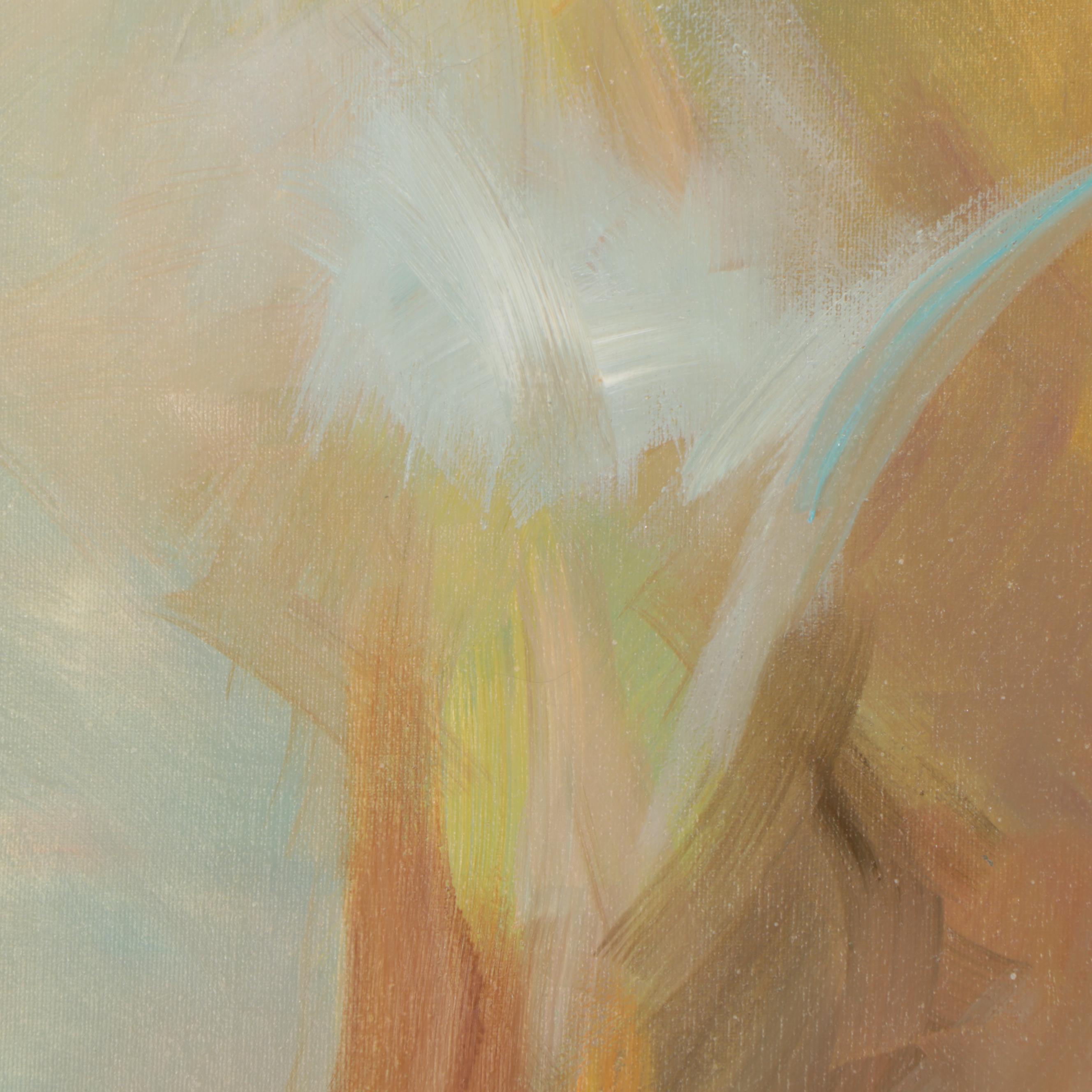 Lena Mae Brillhart Abstract Expressionism Oil Painting, 1962