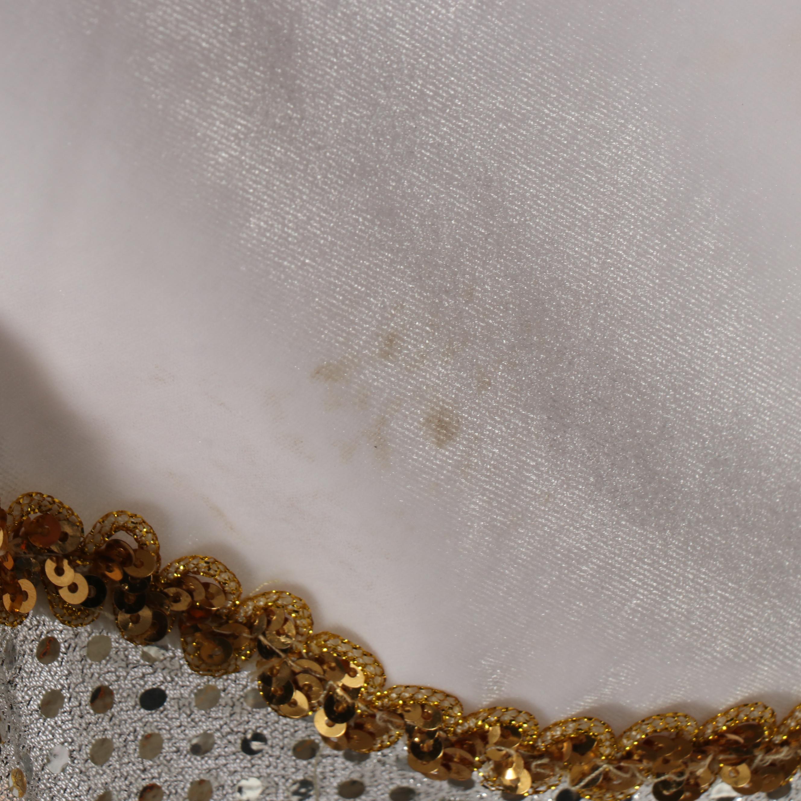 Girls' White/Gold/Sequin Dance Costumes