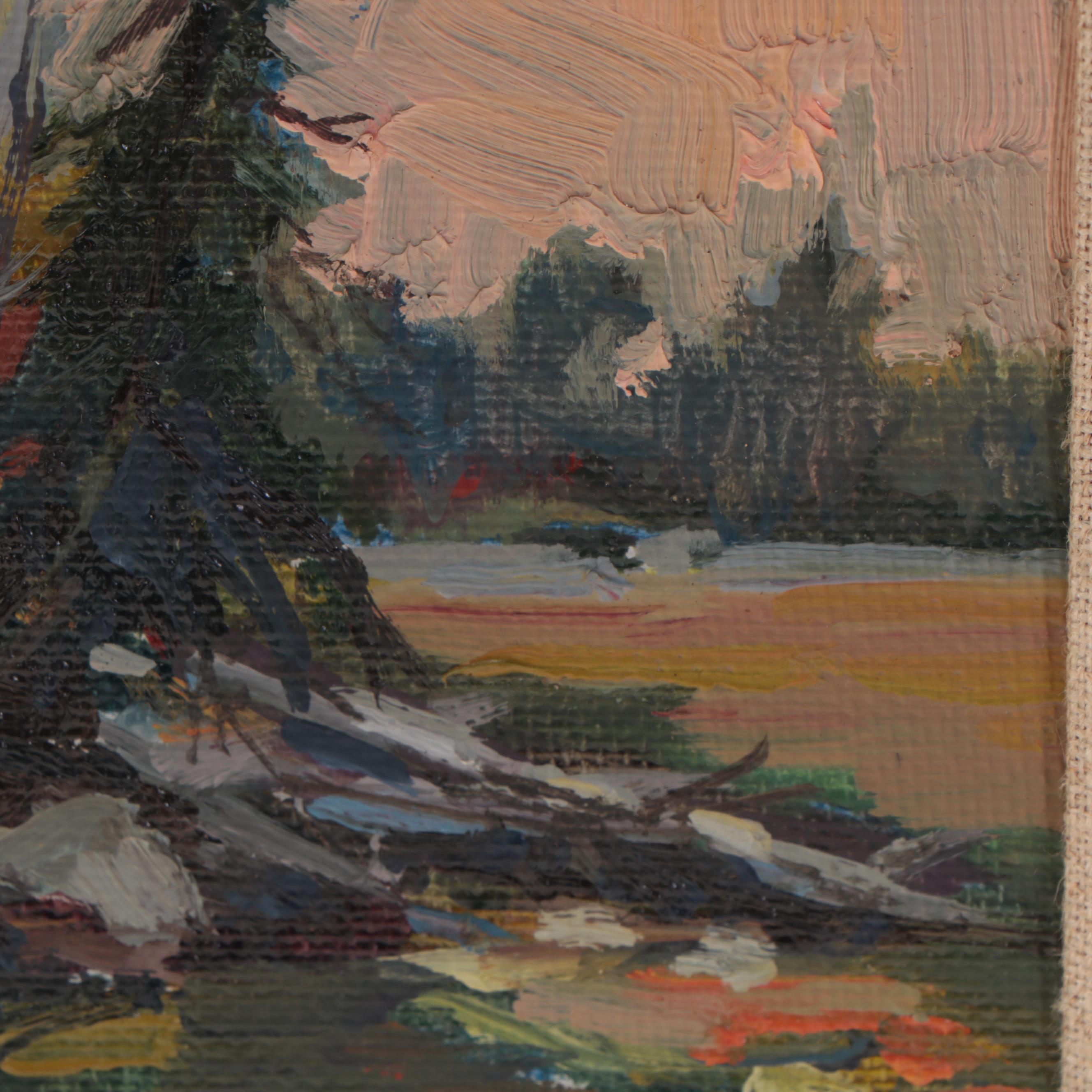 Impressionistic Forest Landscape Oil Painting