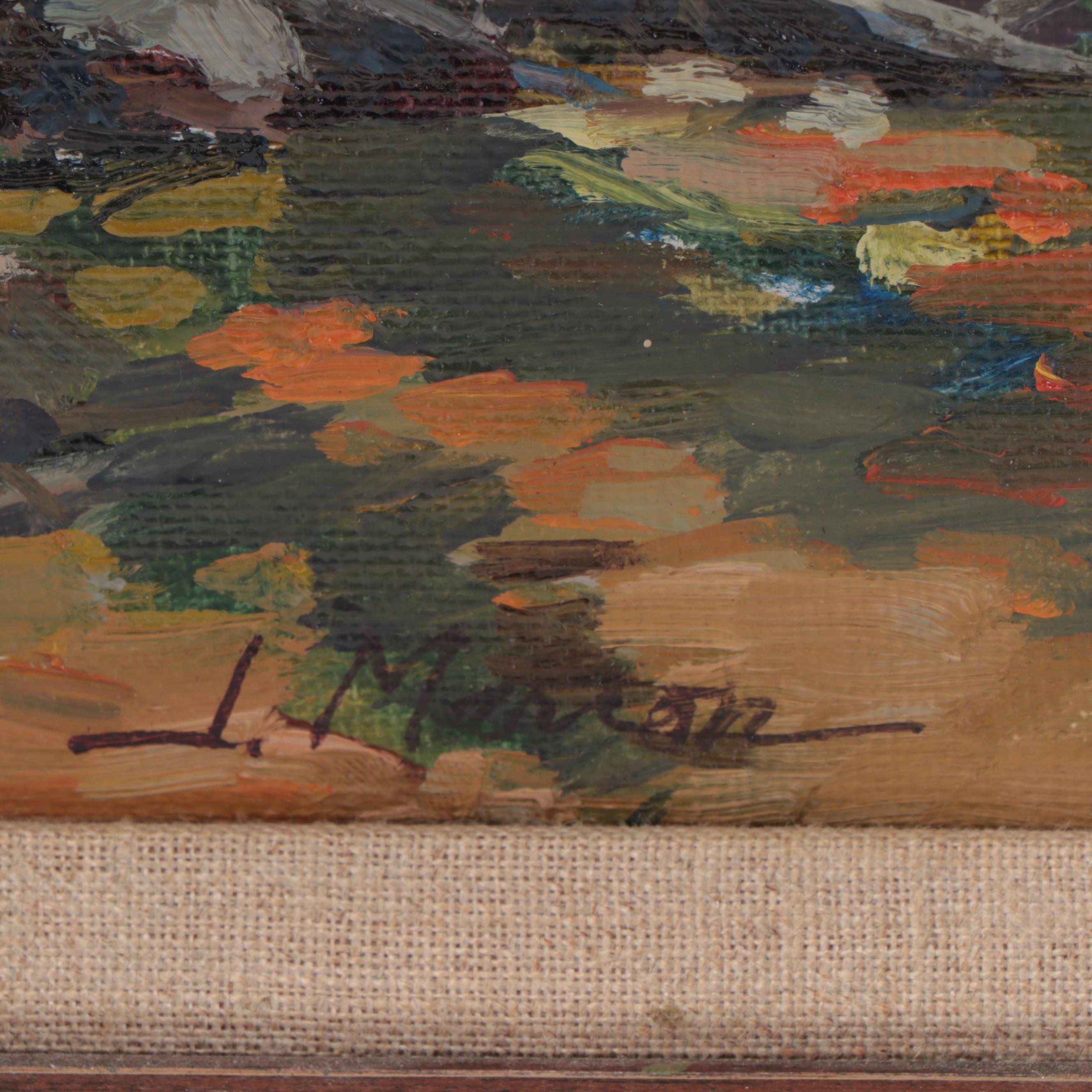 Impressionistic Forest Landscape Oil Painting