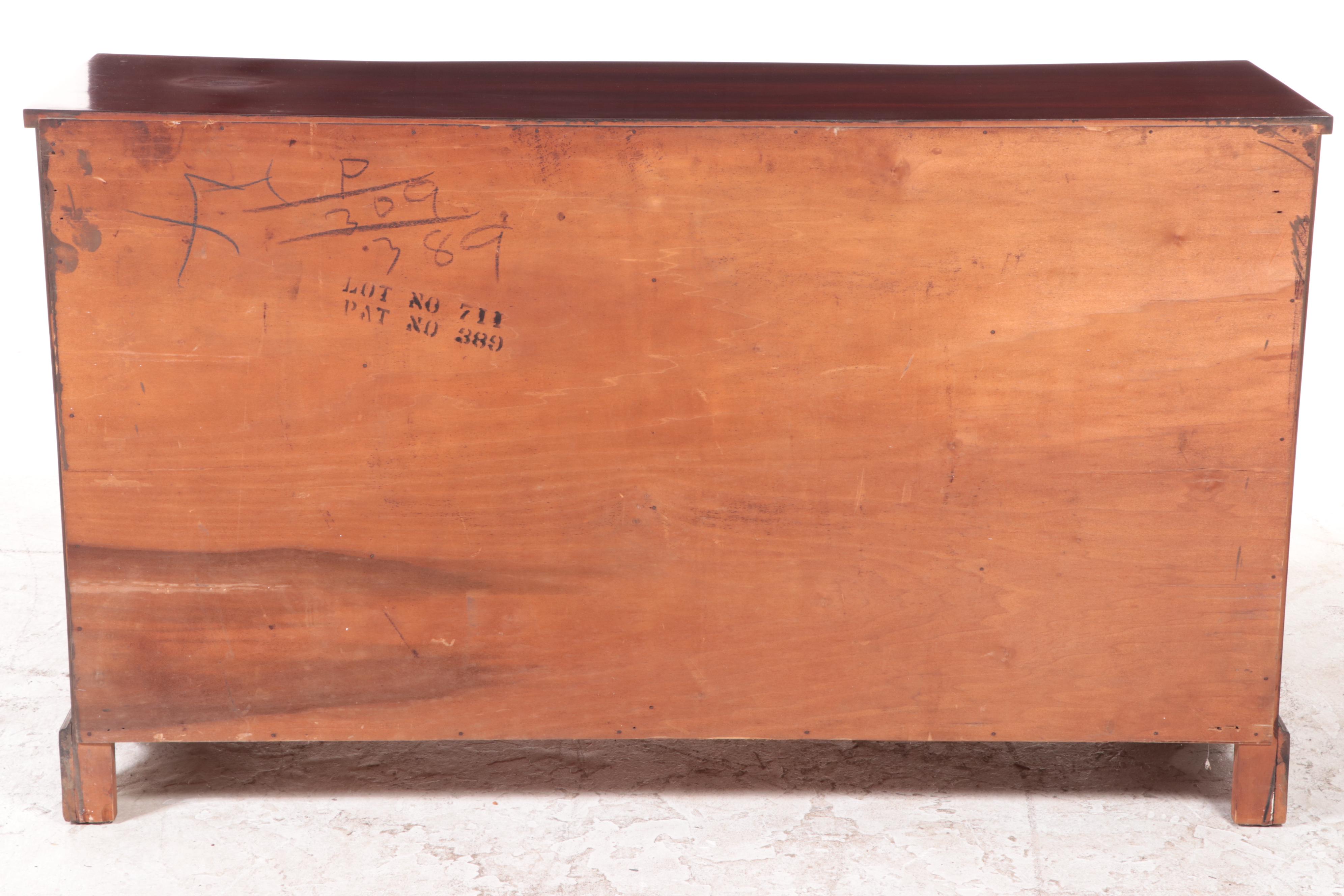 Hepplewhite Style Mahogany Buffet, Mid 20th Century