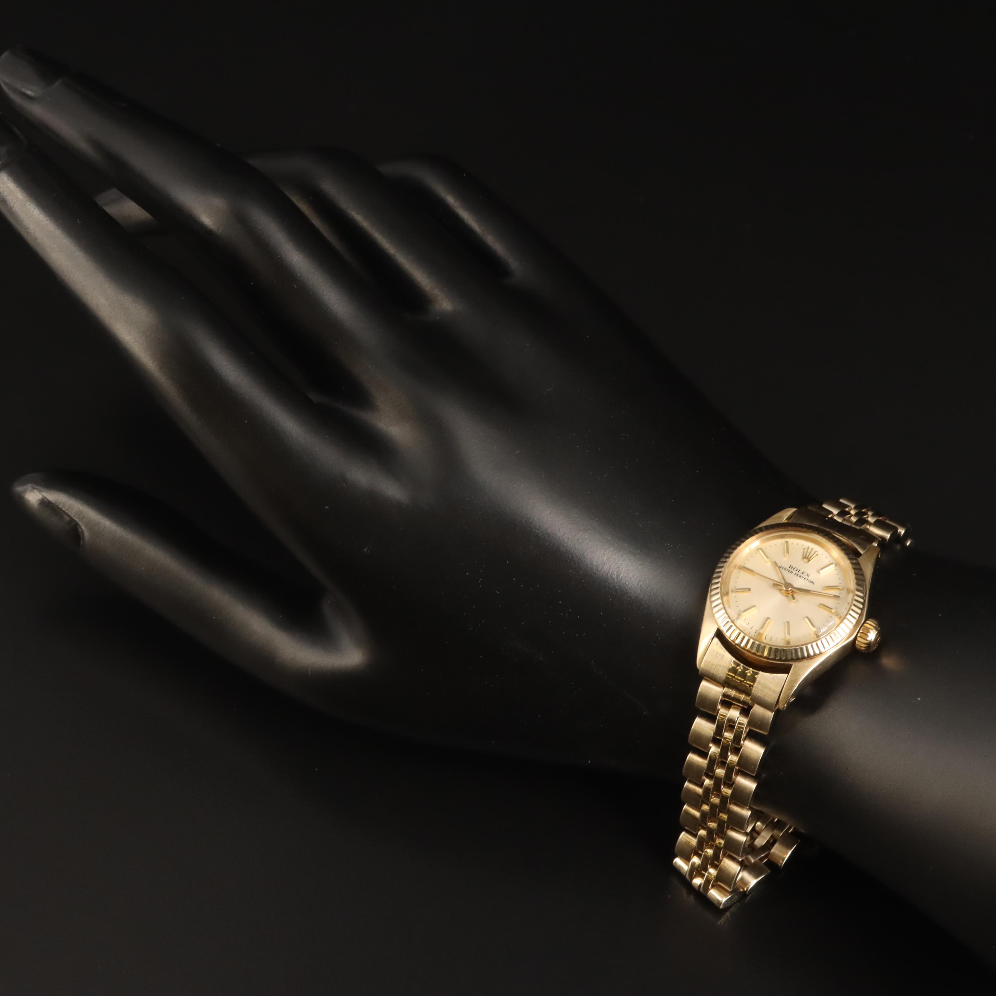 1977 Rolex Oyster Perpetual 14K Watch