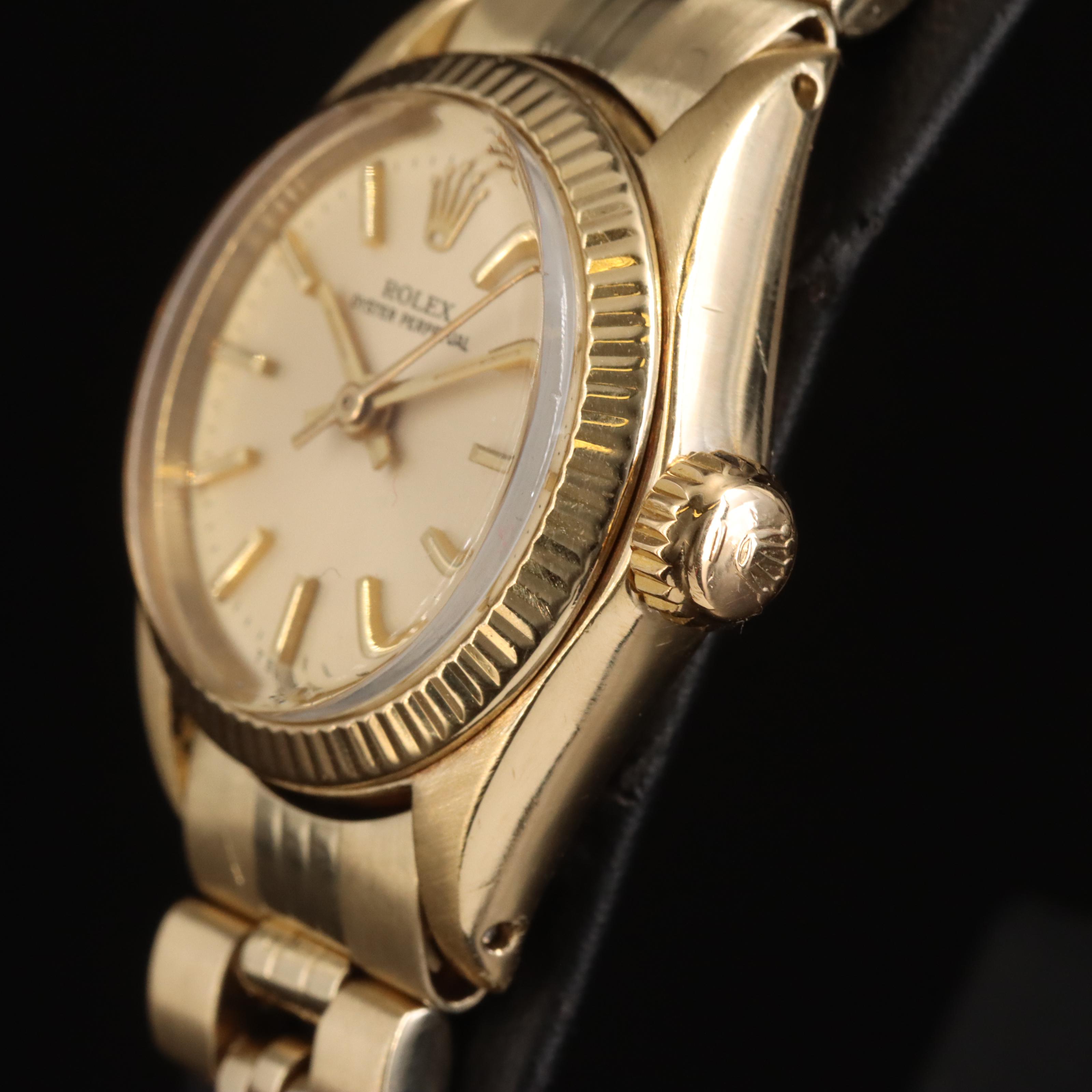 1977 Rolex Oyster Perpetual 14K Watch