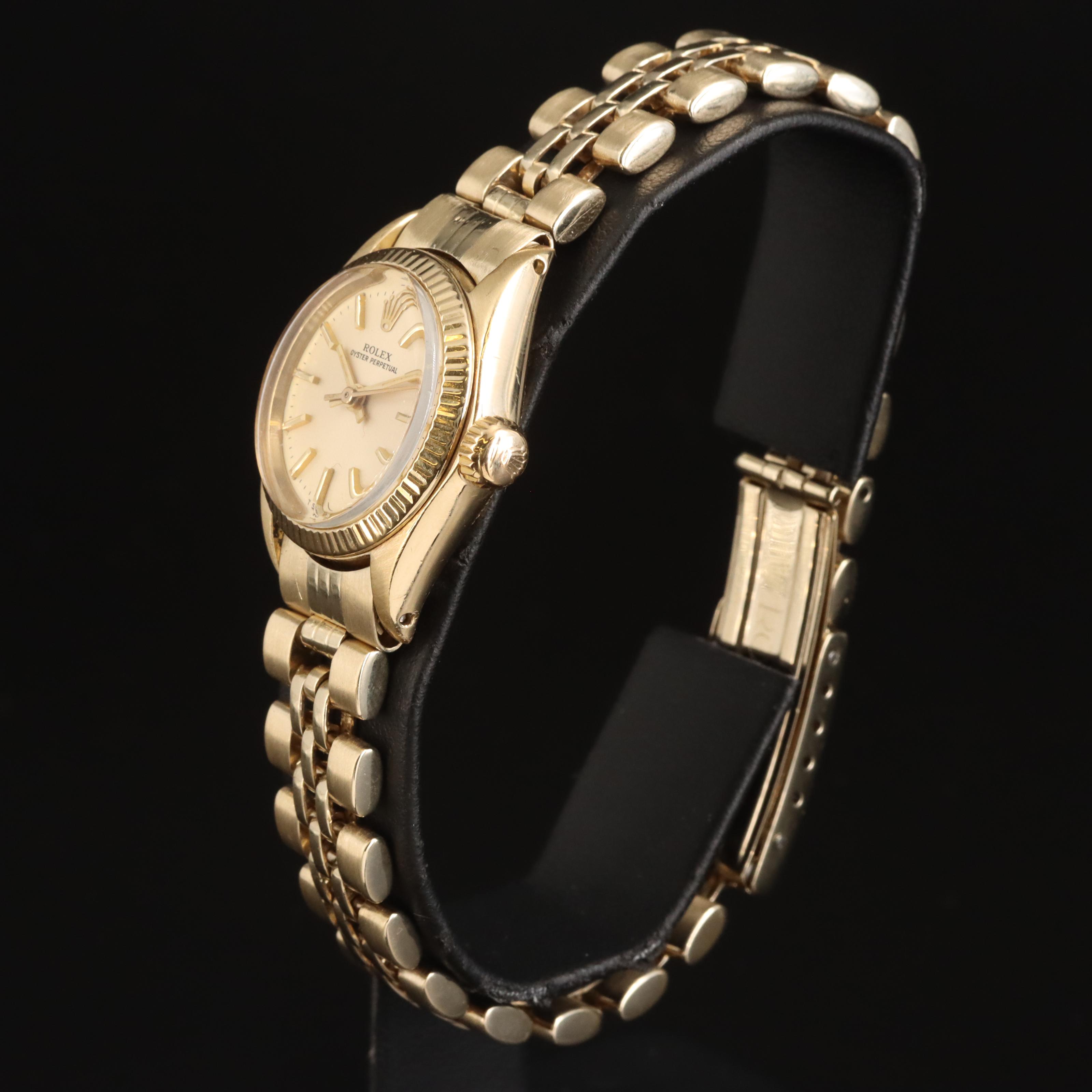 1977 Rolex Oyster Perpetual 14K Watch