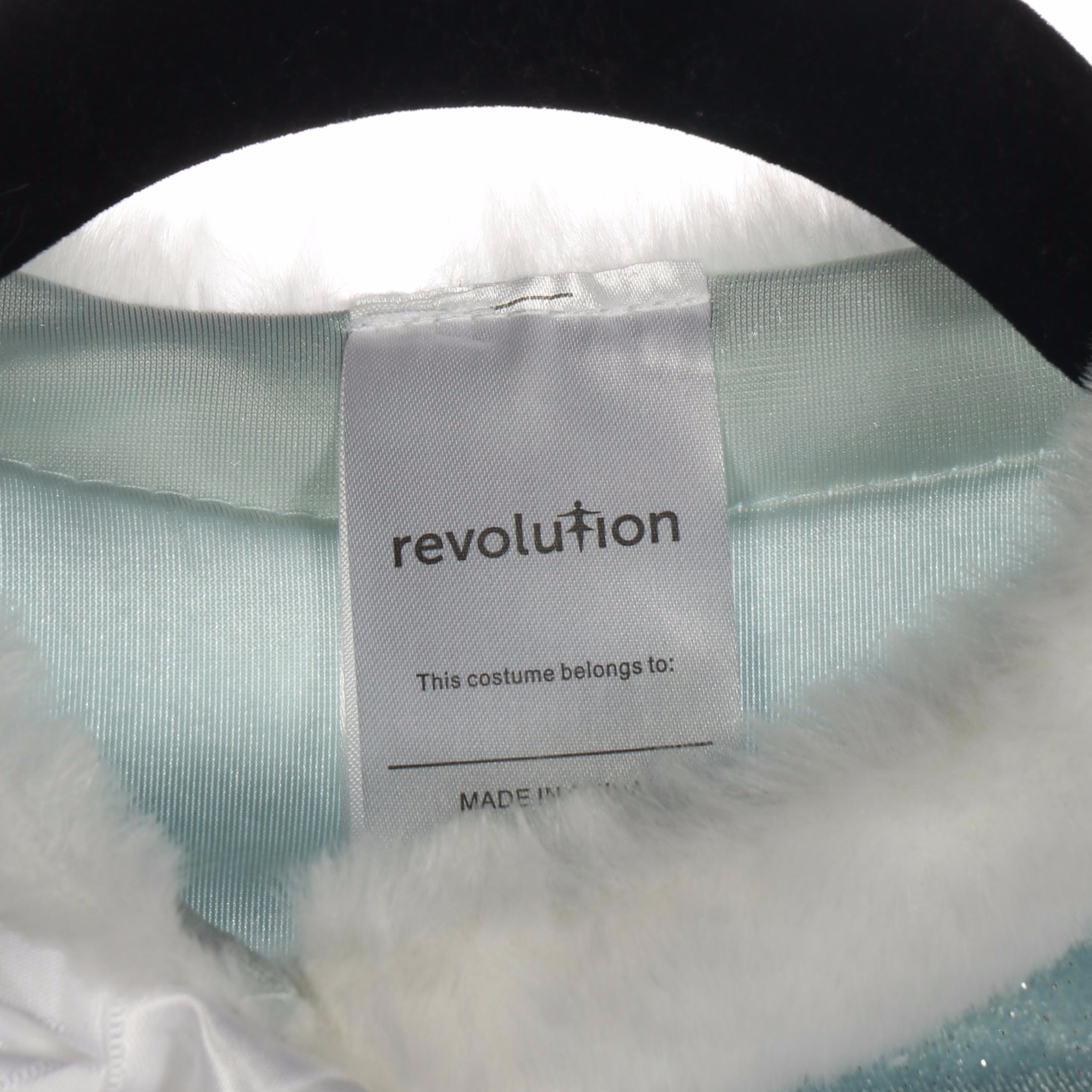 Girls' Ice Blue/Silver Dance Costumes with Faux Fur Trim