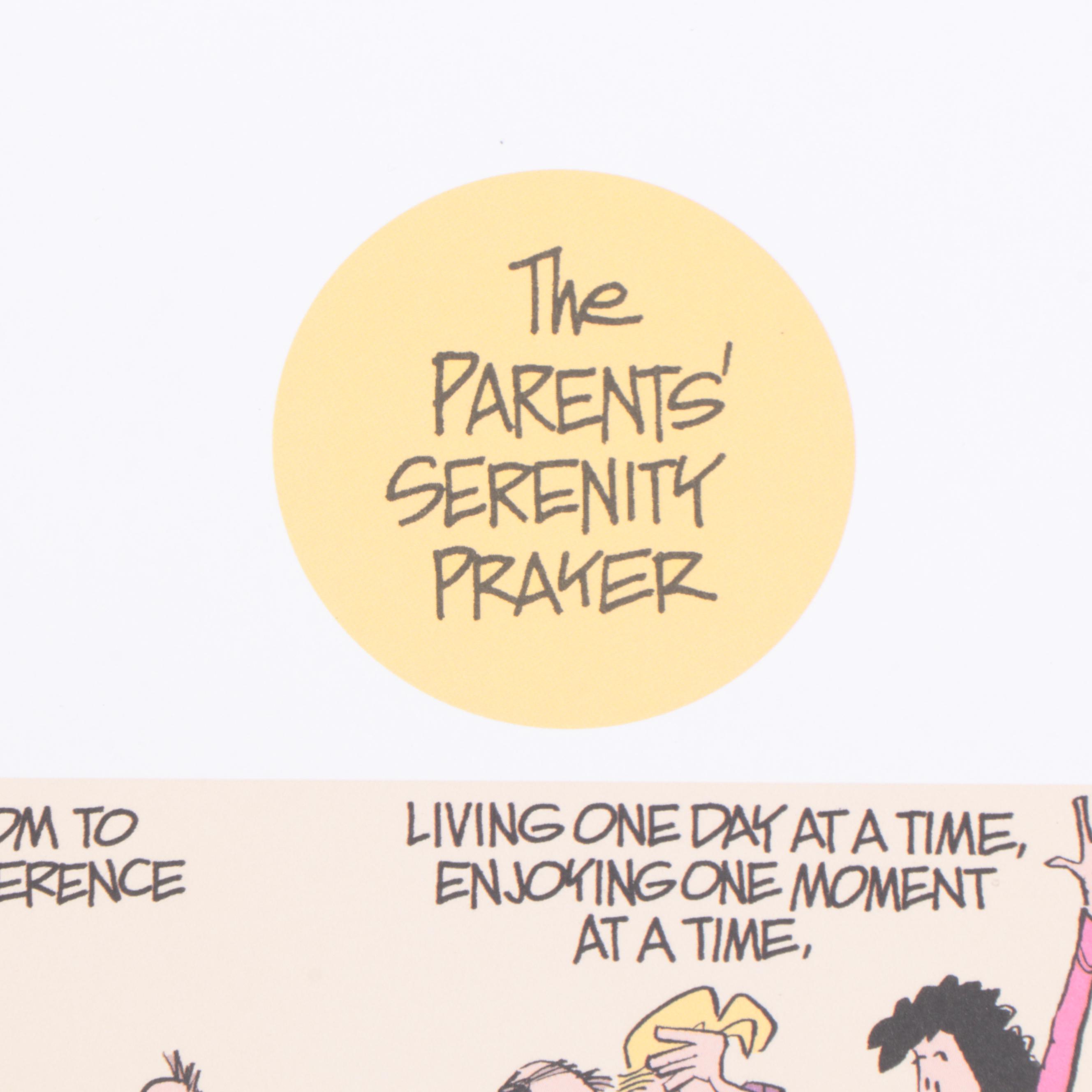 Jim Borgman Signed Offset Lithograph Comic "Zits"