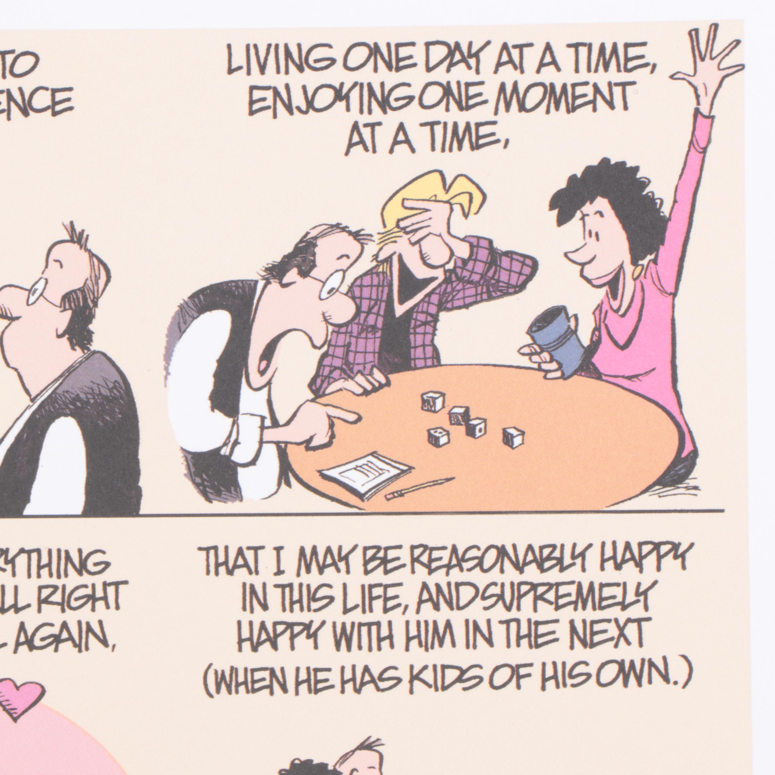 Jim Borgman Signed Offset Lithograph Comic "Zits"