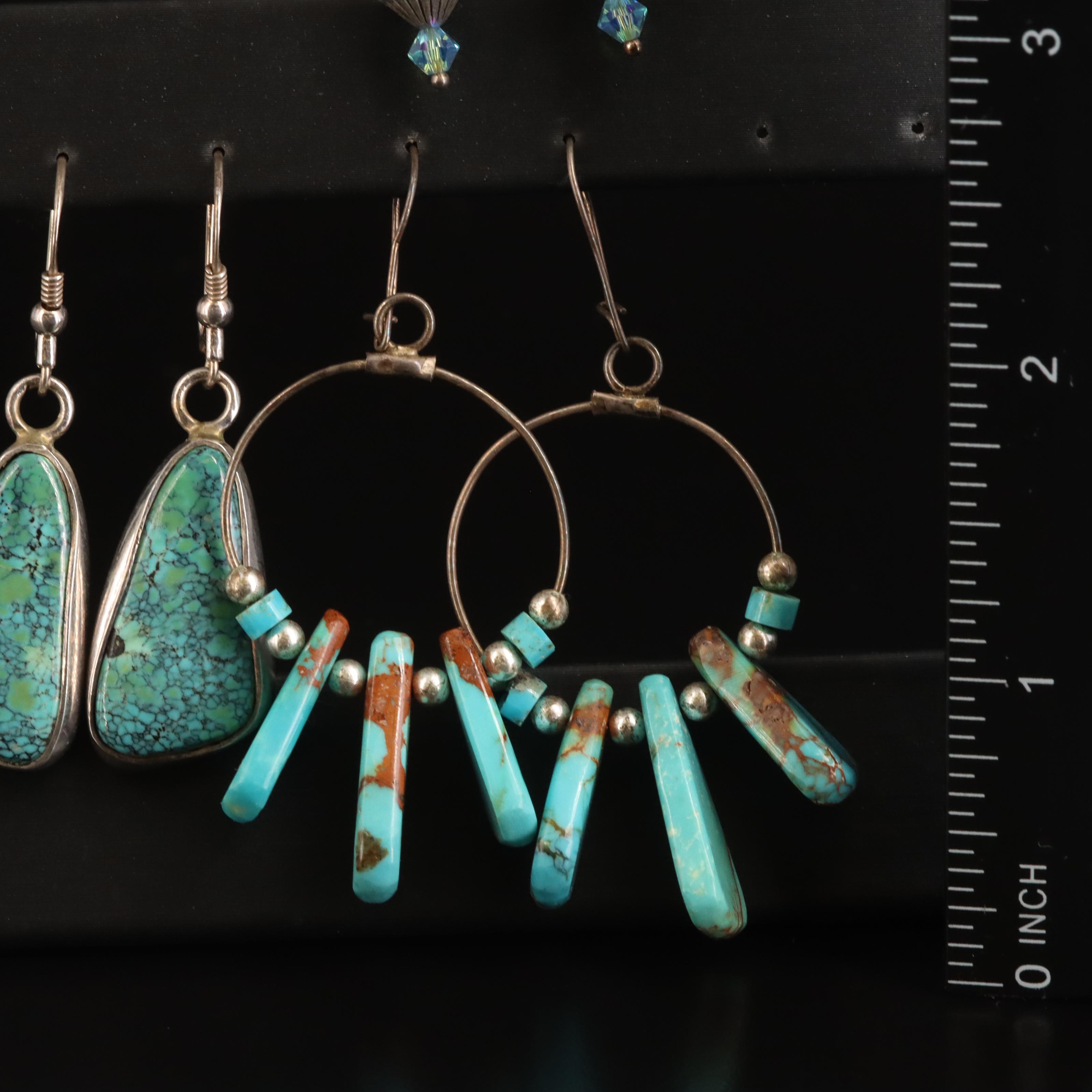 Southwestern Drop Earring Assortment with Coral and Magnesite