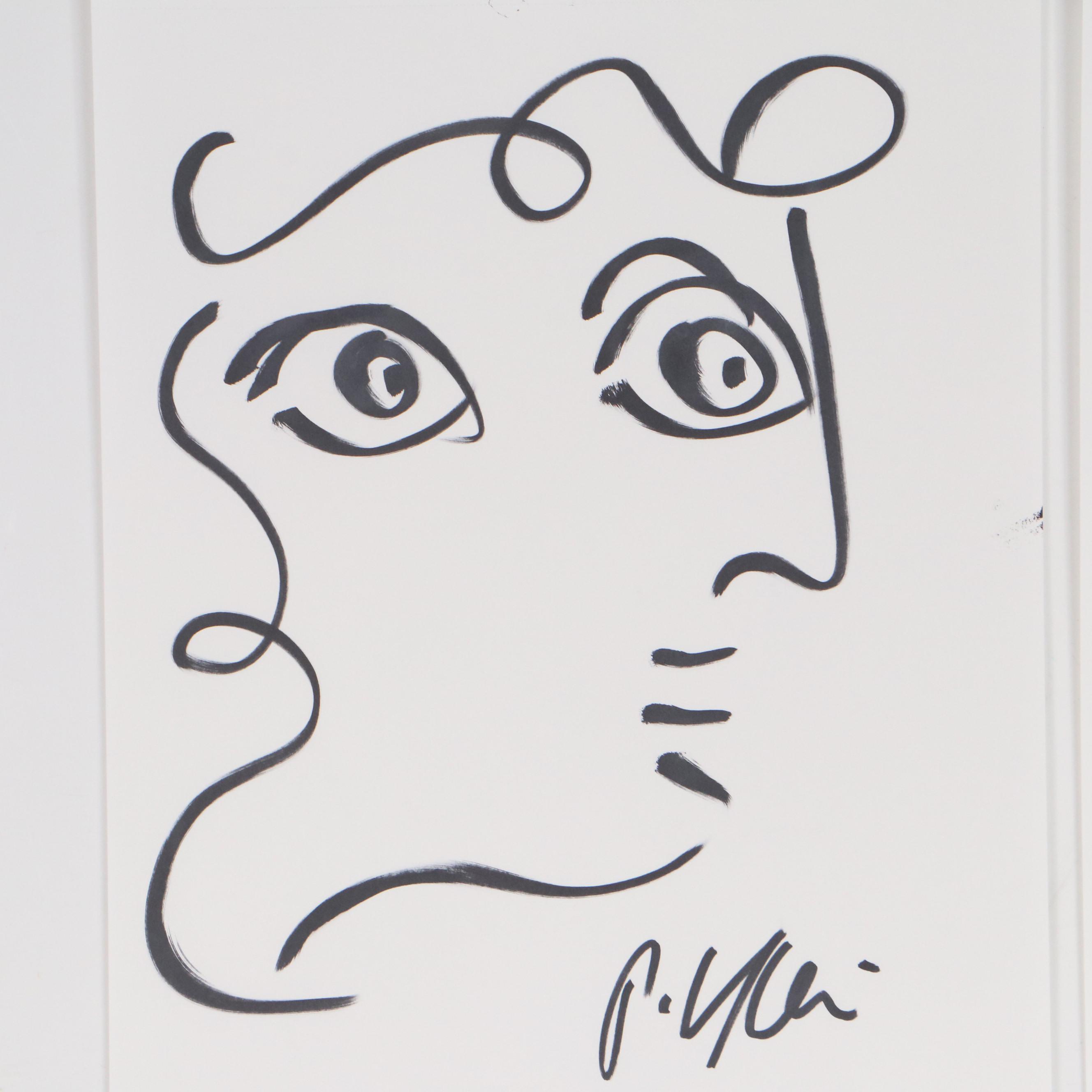 Peter Keil Abstract Ink Portraits