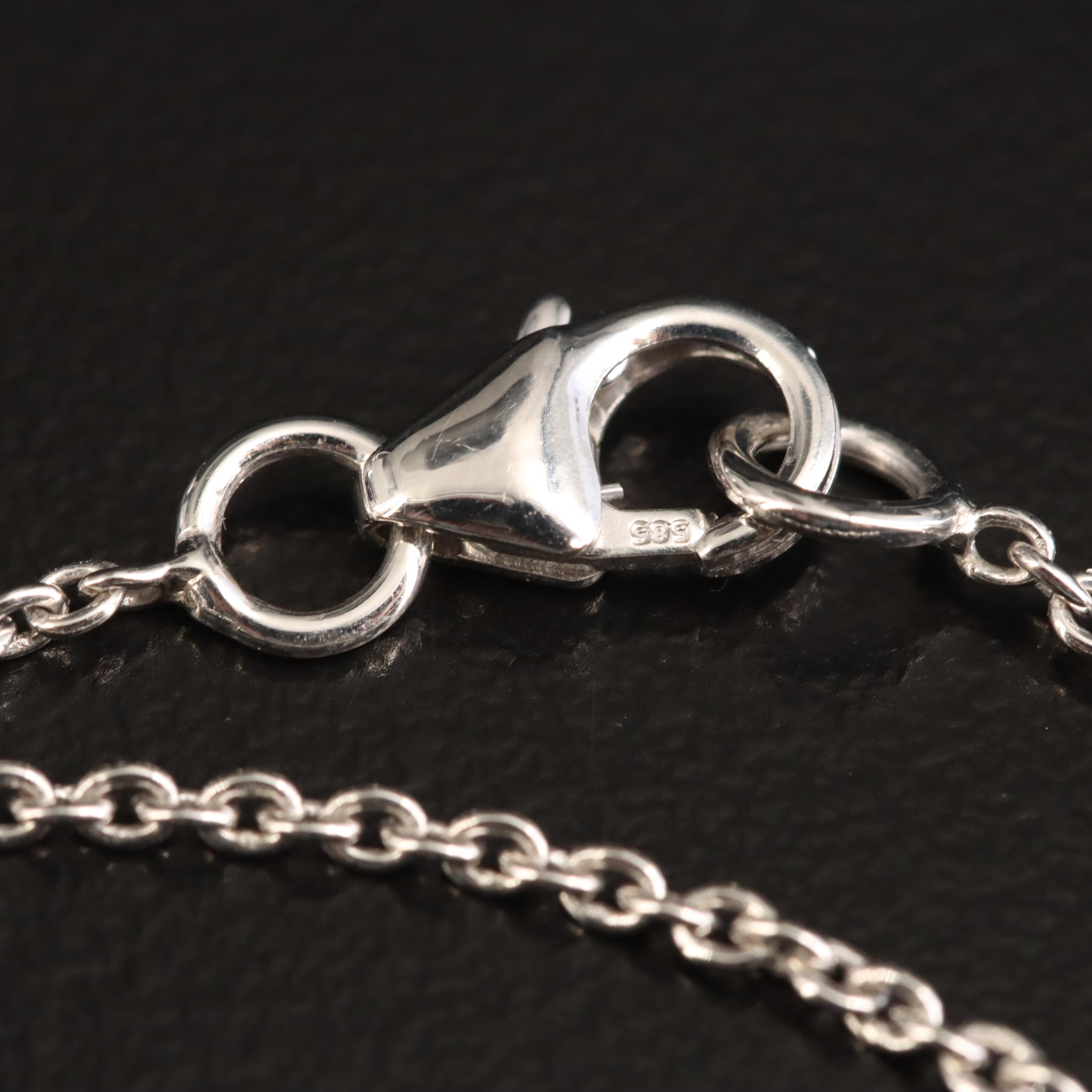 14K 27.33 CT Tanzanite and 1.92 CTW Diamond Pendant Necklace