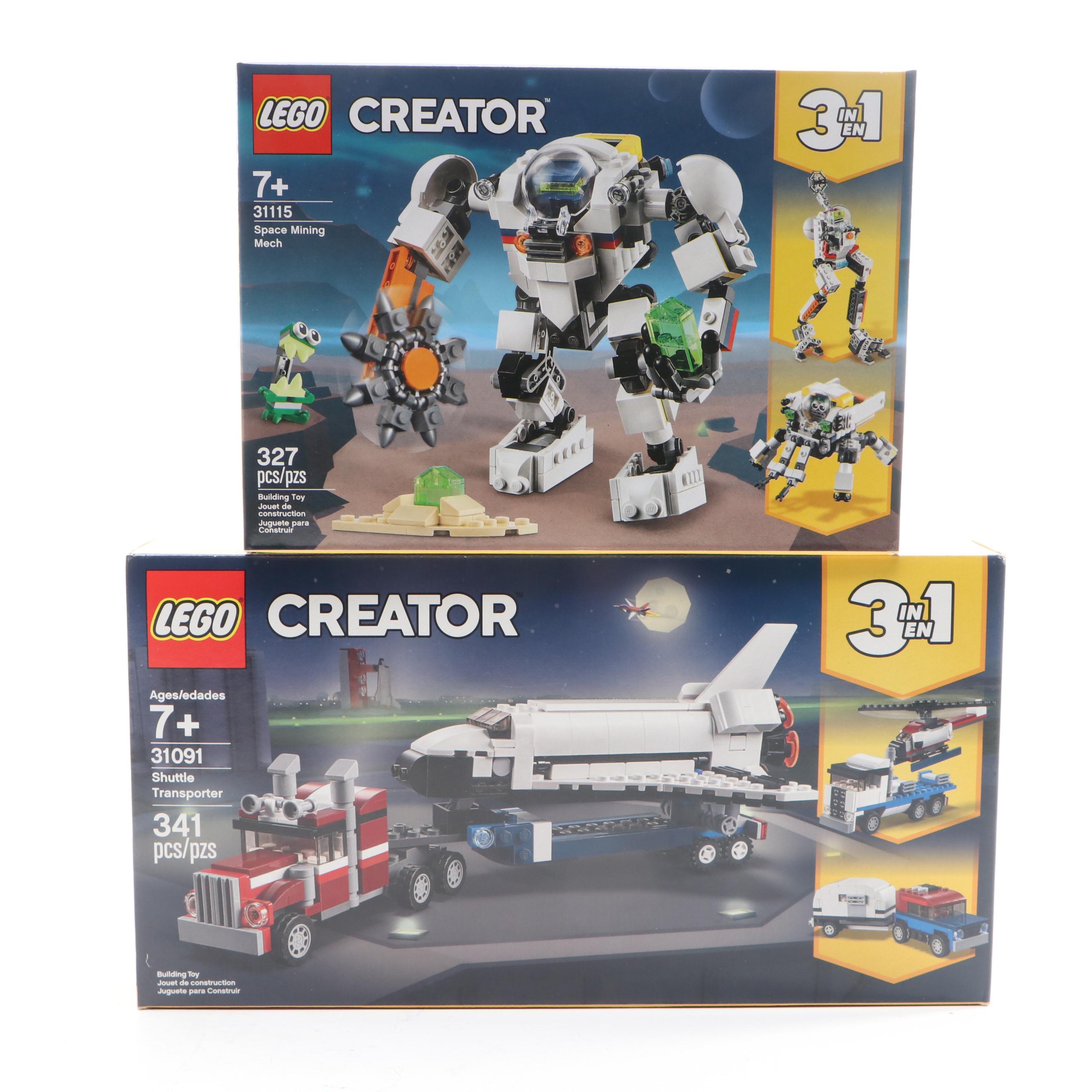 LEGO CITY and Creator Space Exploration Building Sets