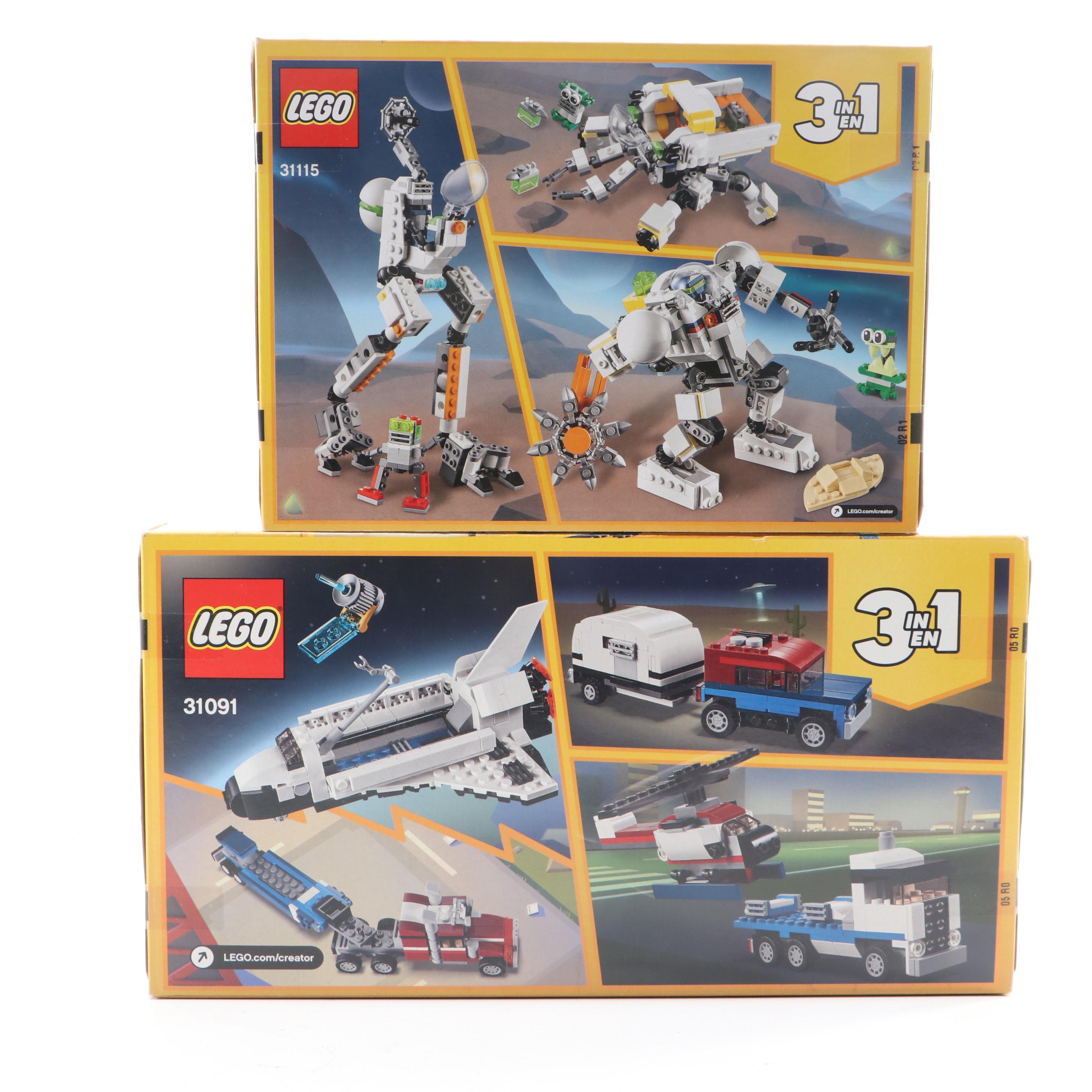 LEGO CITY and Creator Space Exploration Building Sets