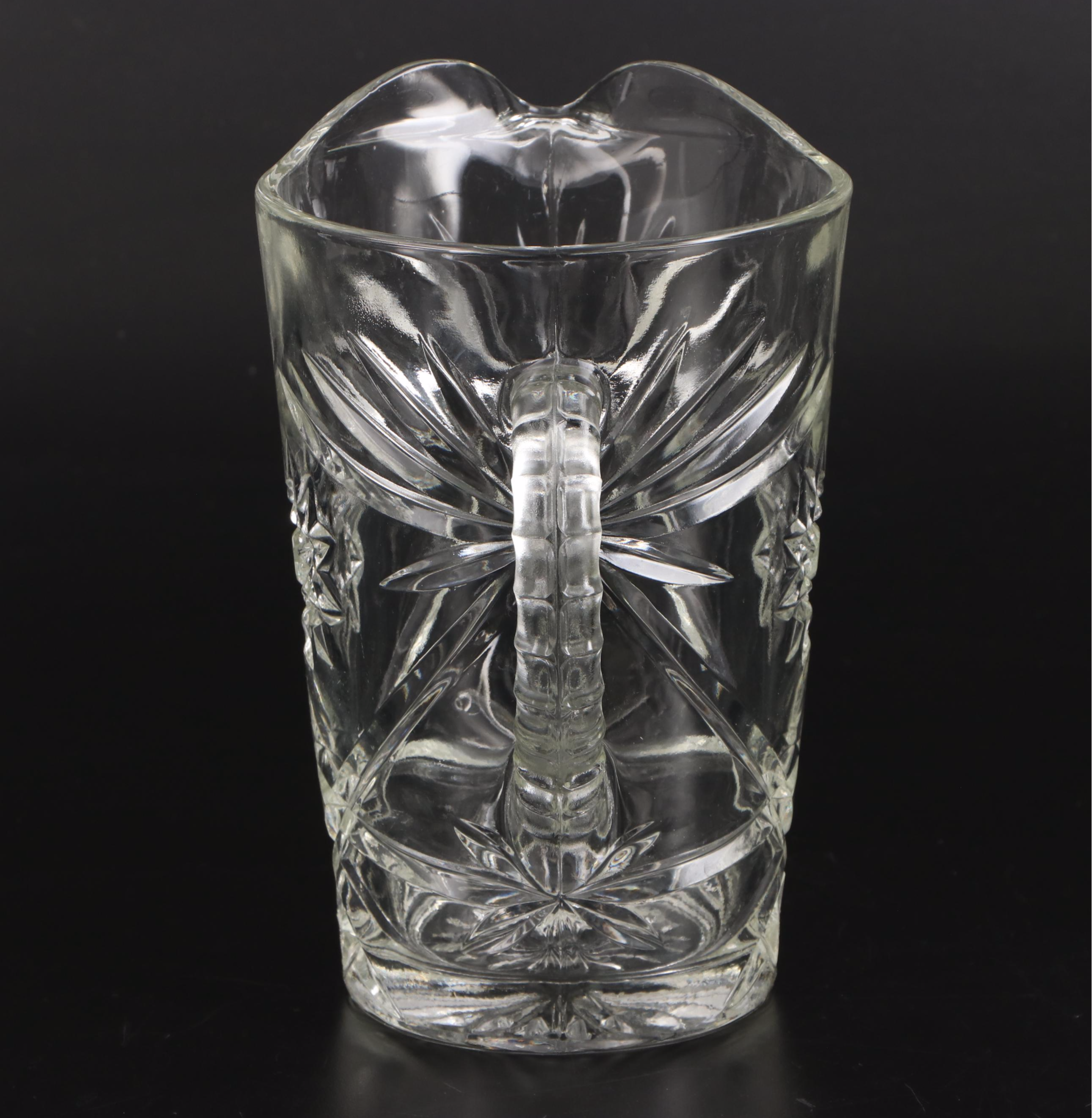 Anchor Hocking "Mayfair" Platter with Green Depression and Glass Tableware