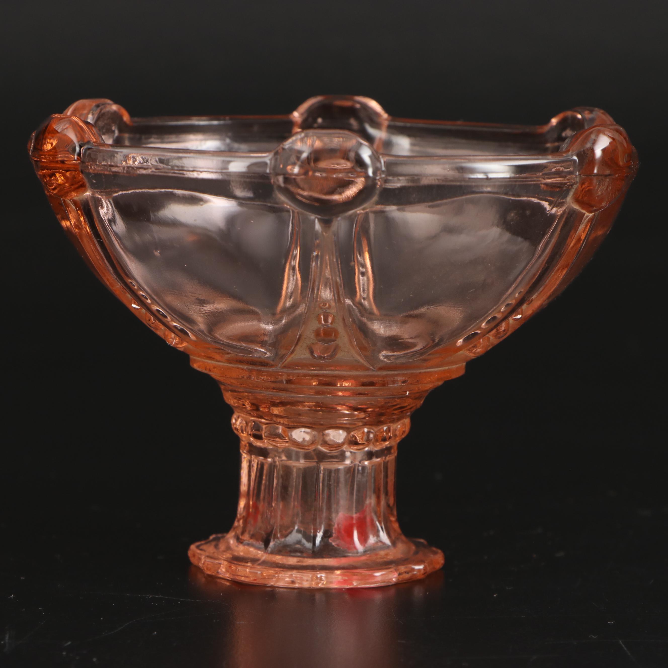 Anchor Hocking "Mayfair" Platter with Green Depression and Glass Tableware