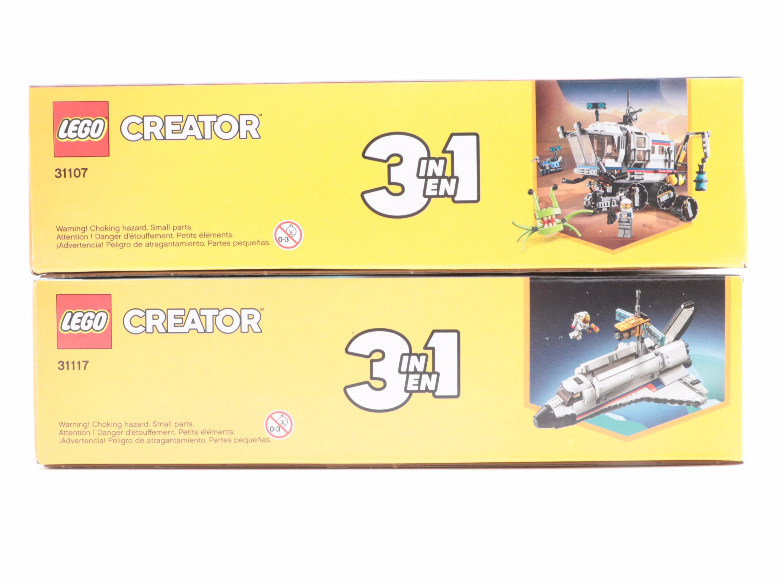 LEGO Creator Space Rover, Shuttle and Space Station Sets