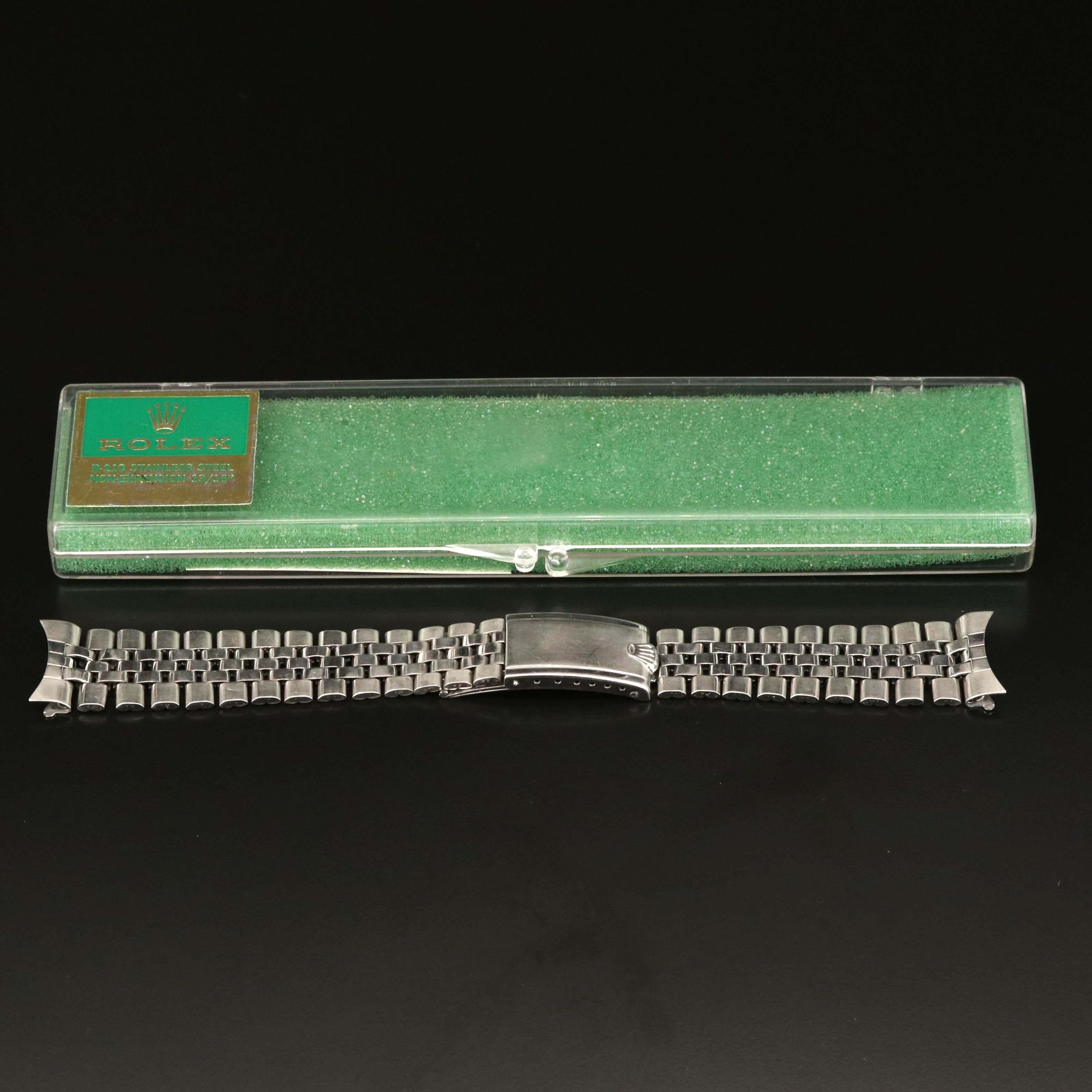 Rolex 1960 Stainless Steel Jubilee Watch Band and Case