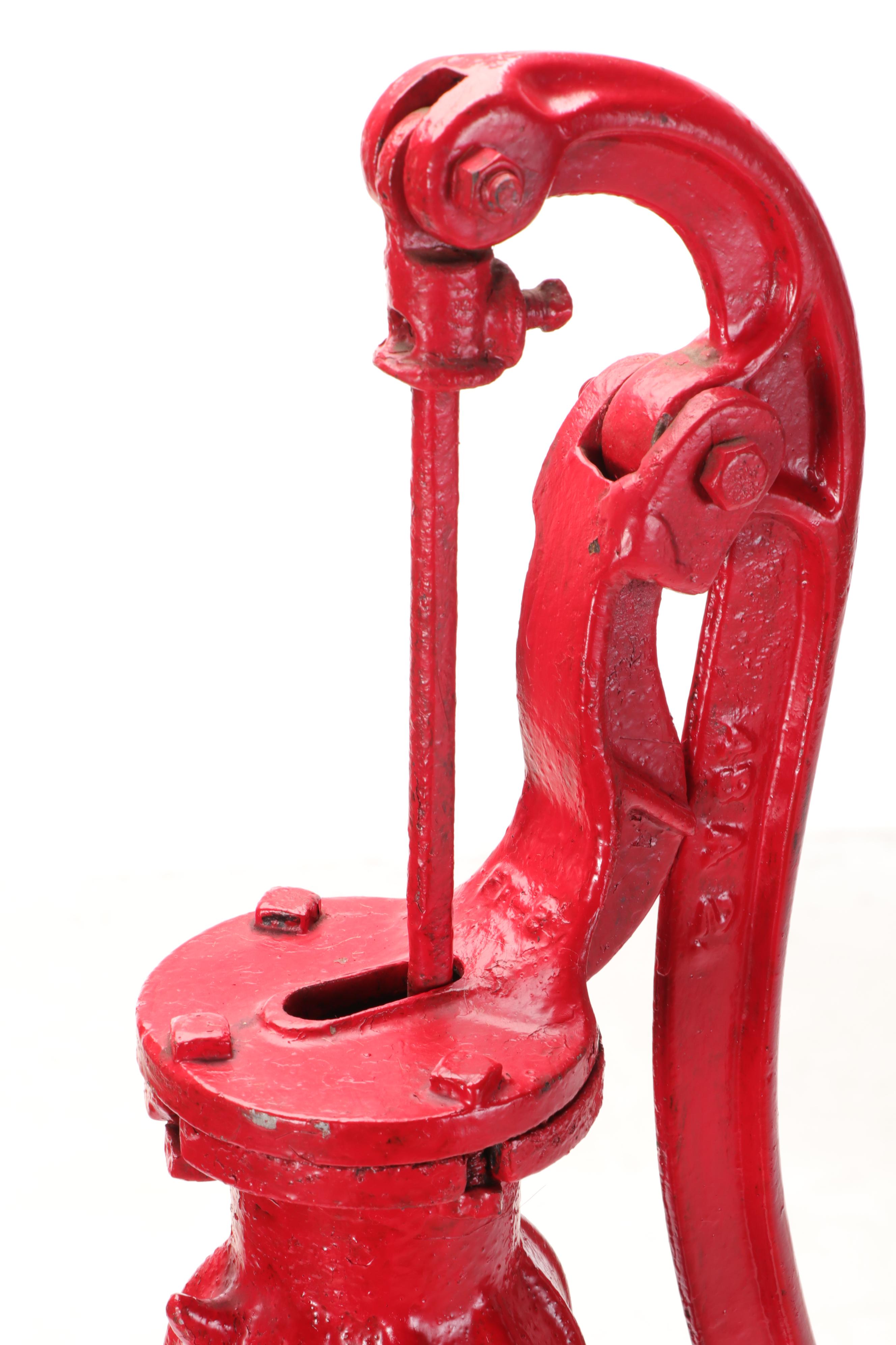 Red Jacket Cast Iron Water Pump, Early 20th Century