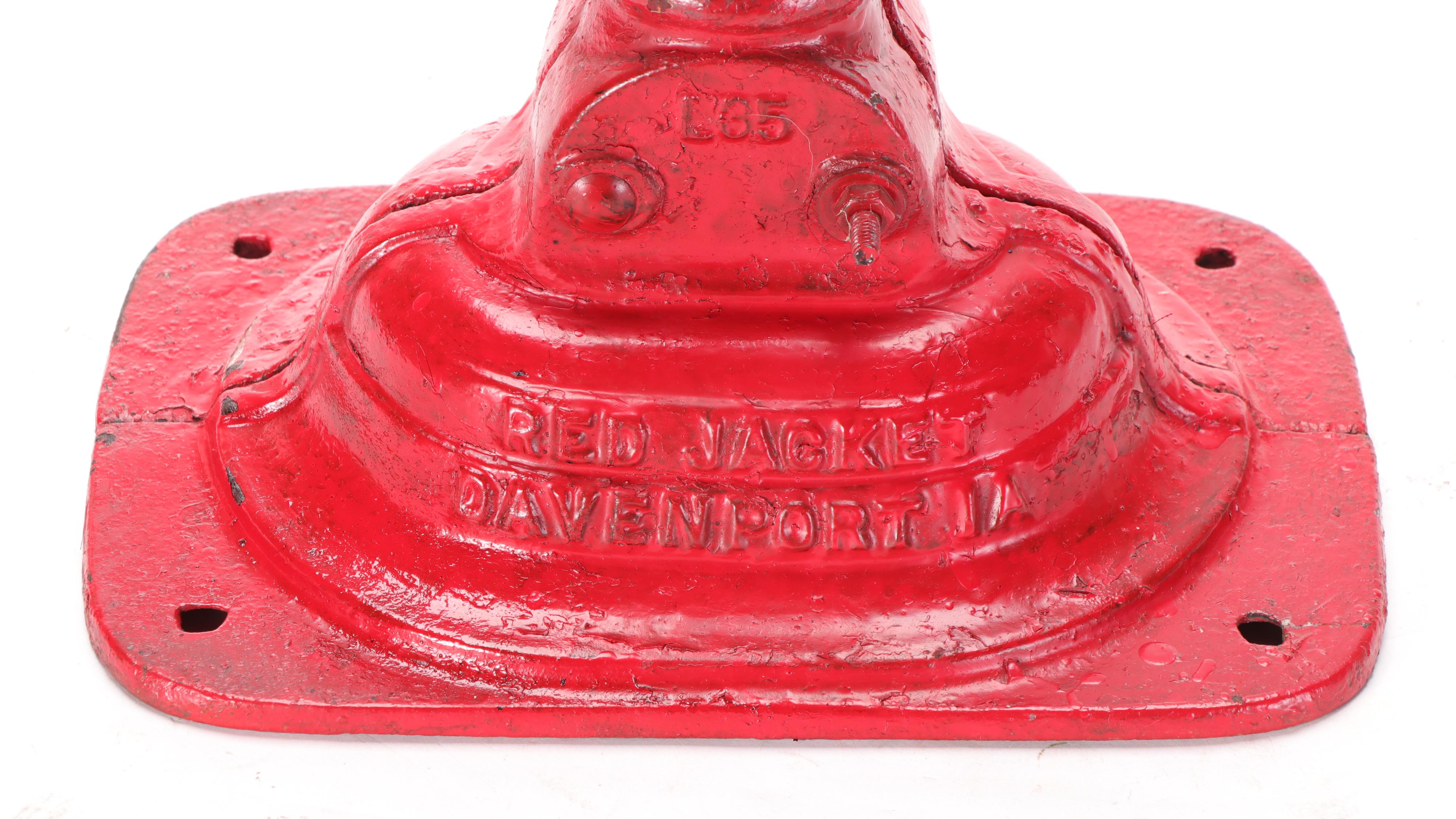 Red Jacket Cast Iron Water Pump, Early 20th Century