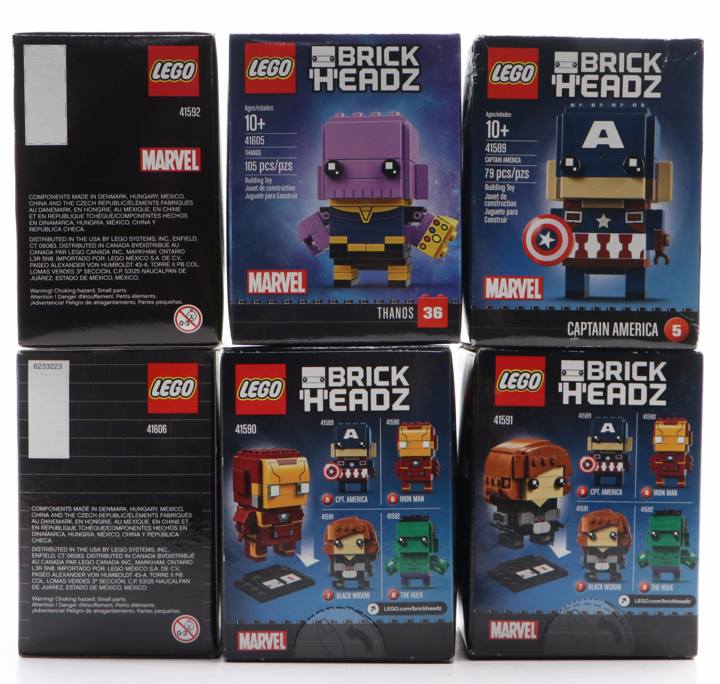 LEGO BrickHeadz Marvel Construction Sets Including Star-Lord, 2017–2018