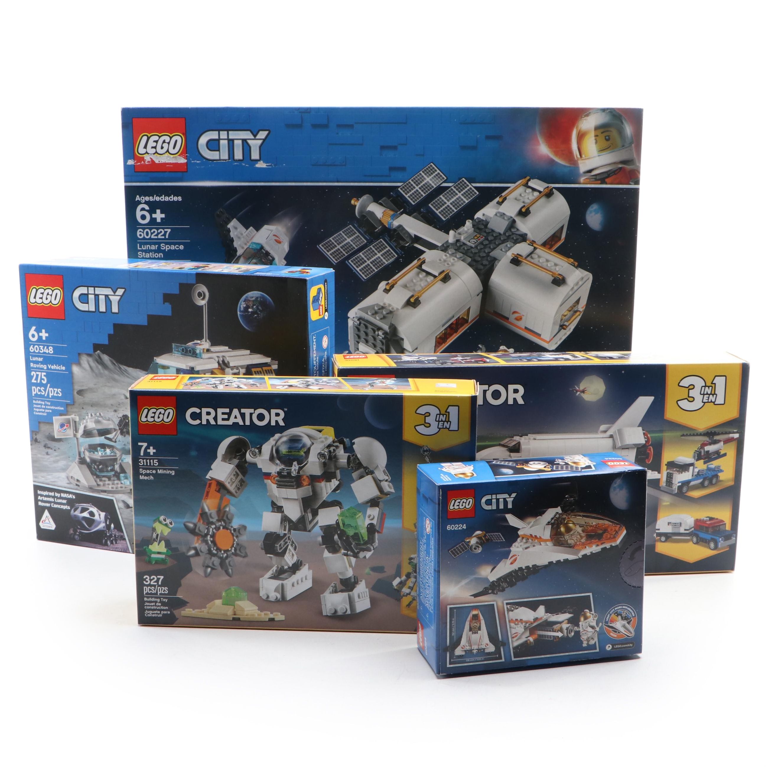 LEGO CITY and Creator Space Exploration Building Sets
