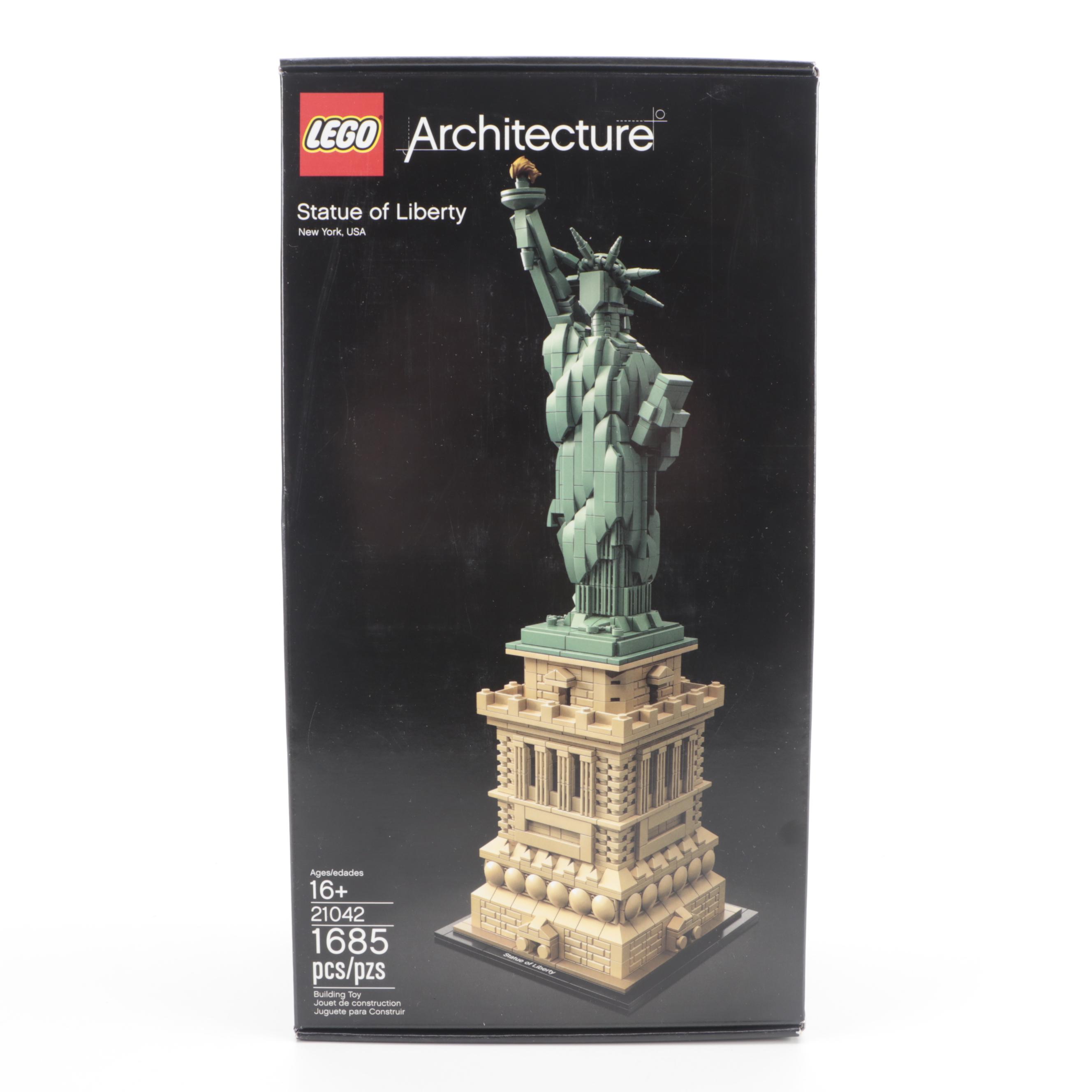 LEGO Architecture, Creator and BrickHeadz Lady Liberty Building Kits