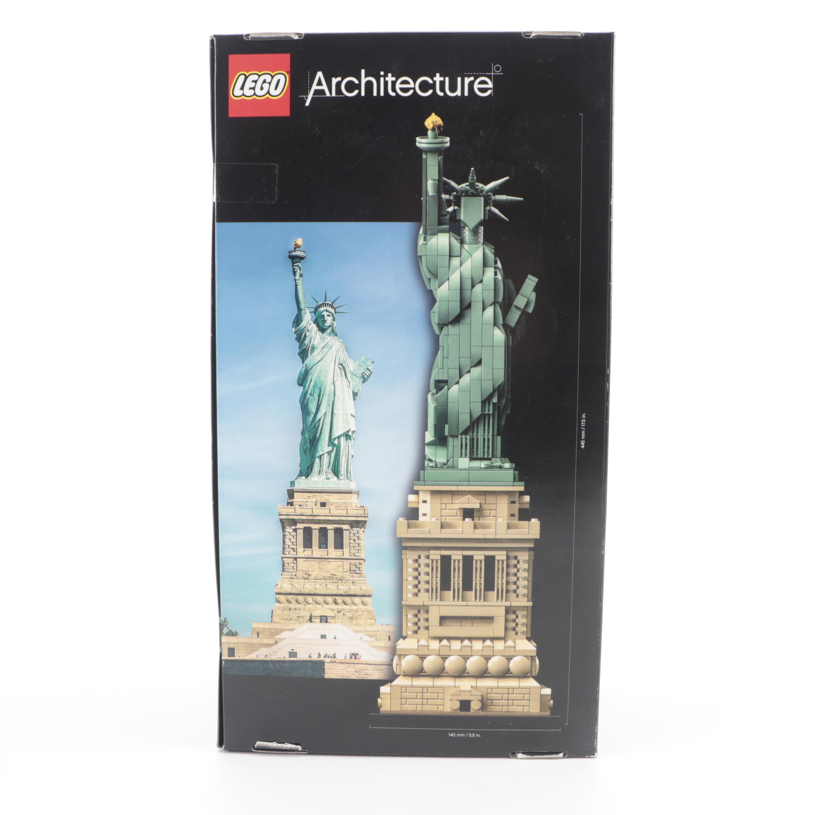 LEGO Architecture, Creator and BrickHeadz Lady Liberty Building Kits