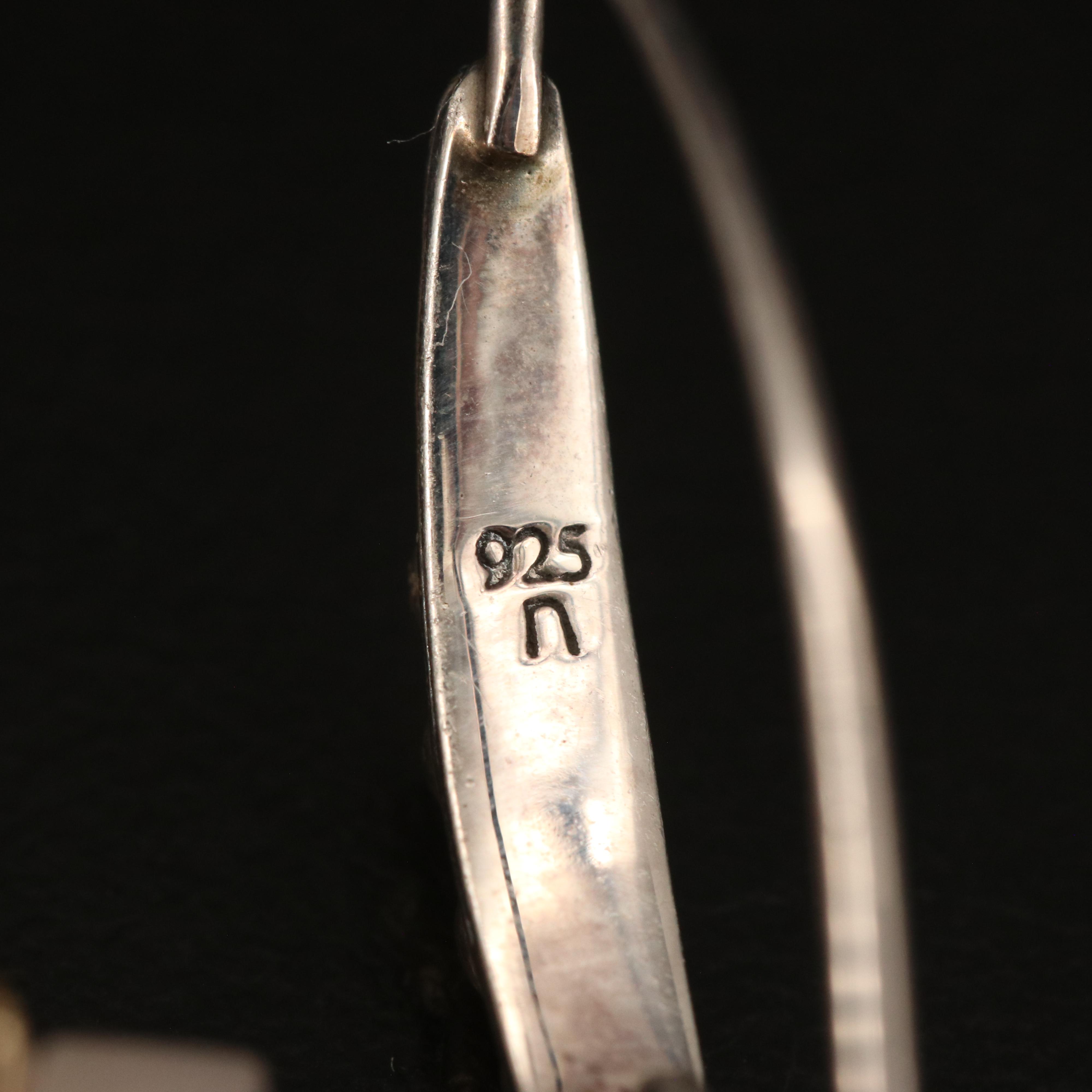 Sterling Earrings with Lapis Lazuli and Topaz