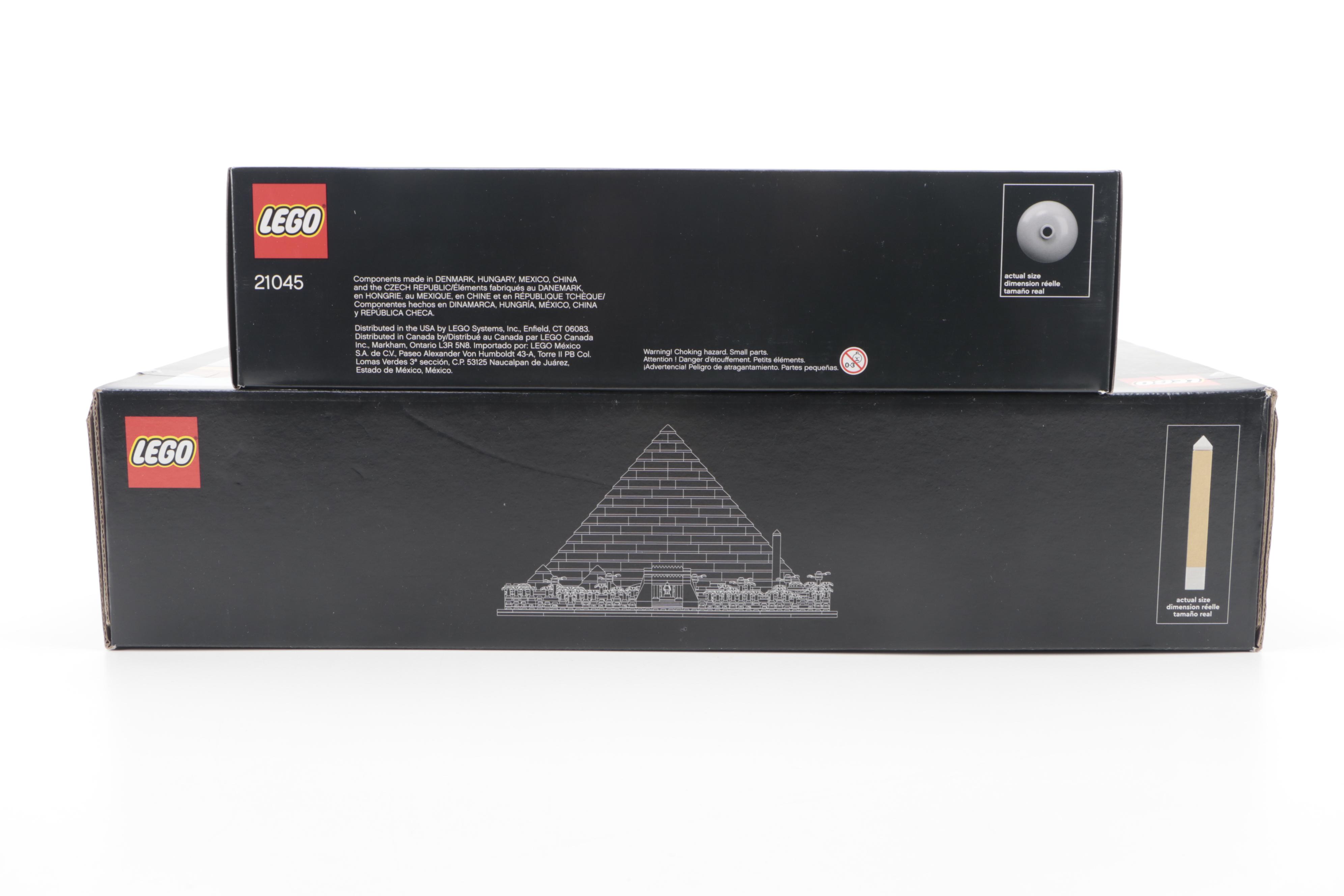 LEGO Architecture Trafalgar Square and Pyramid of Giza Building Kits