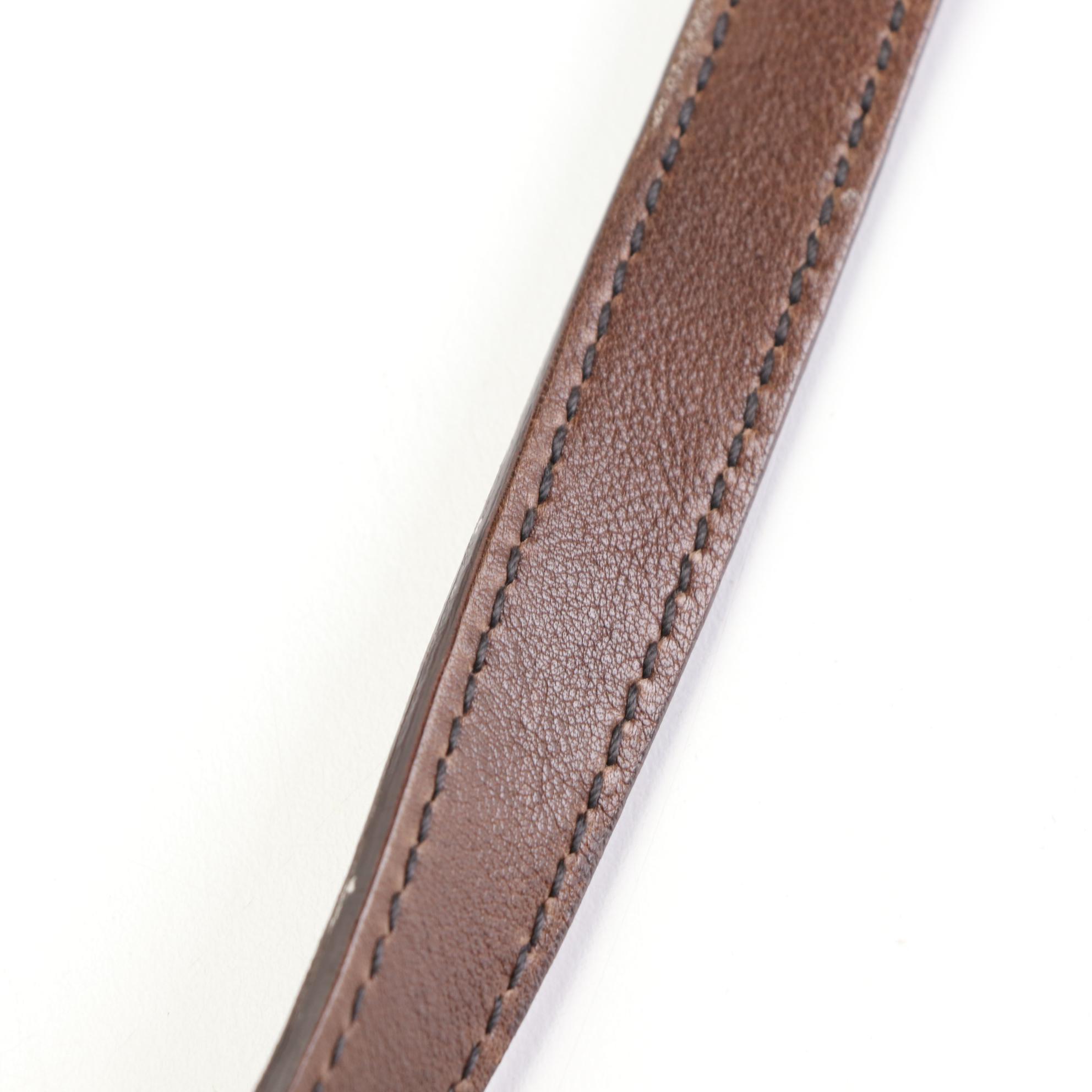 Prada Large Two-Way Shoulder Bag in Brown Leather