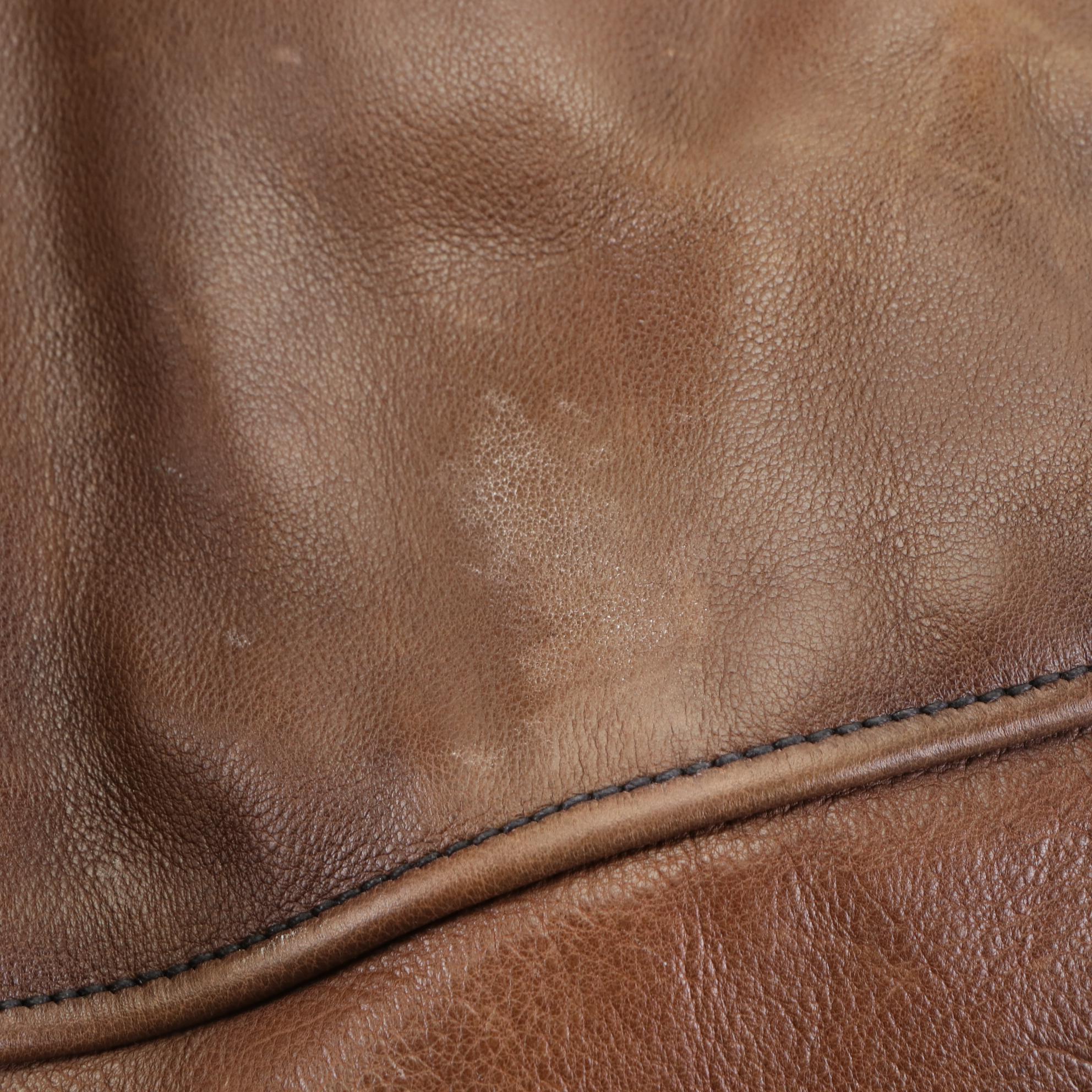 Prada Large Two-Way Shoulder Bag in Brown Leather