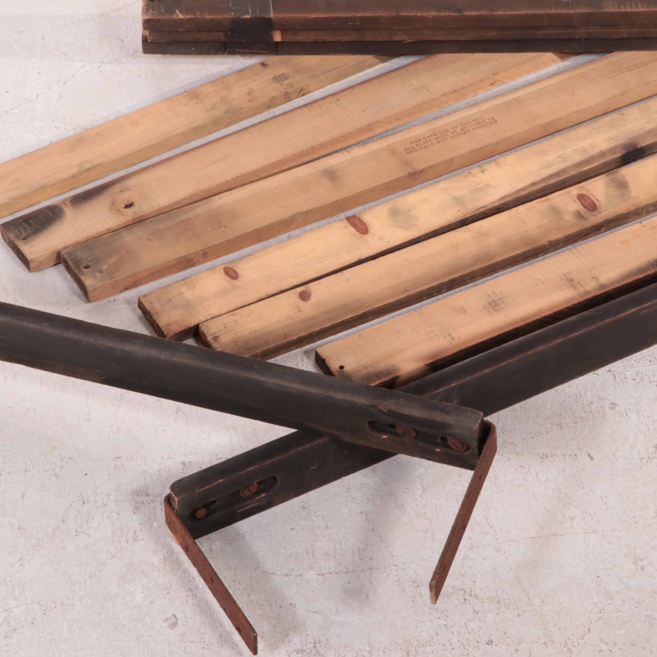 Late Federal Maple Rope Bed in 3/4 Size, Early to Mid-19th Century