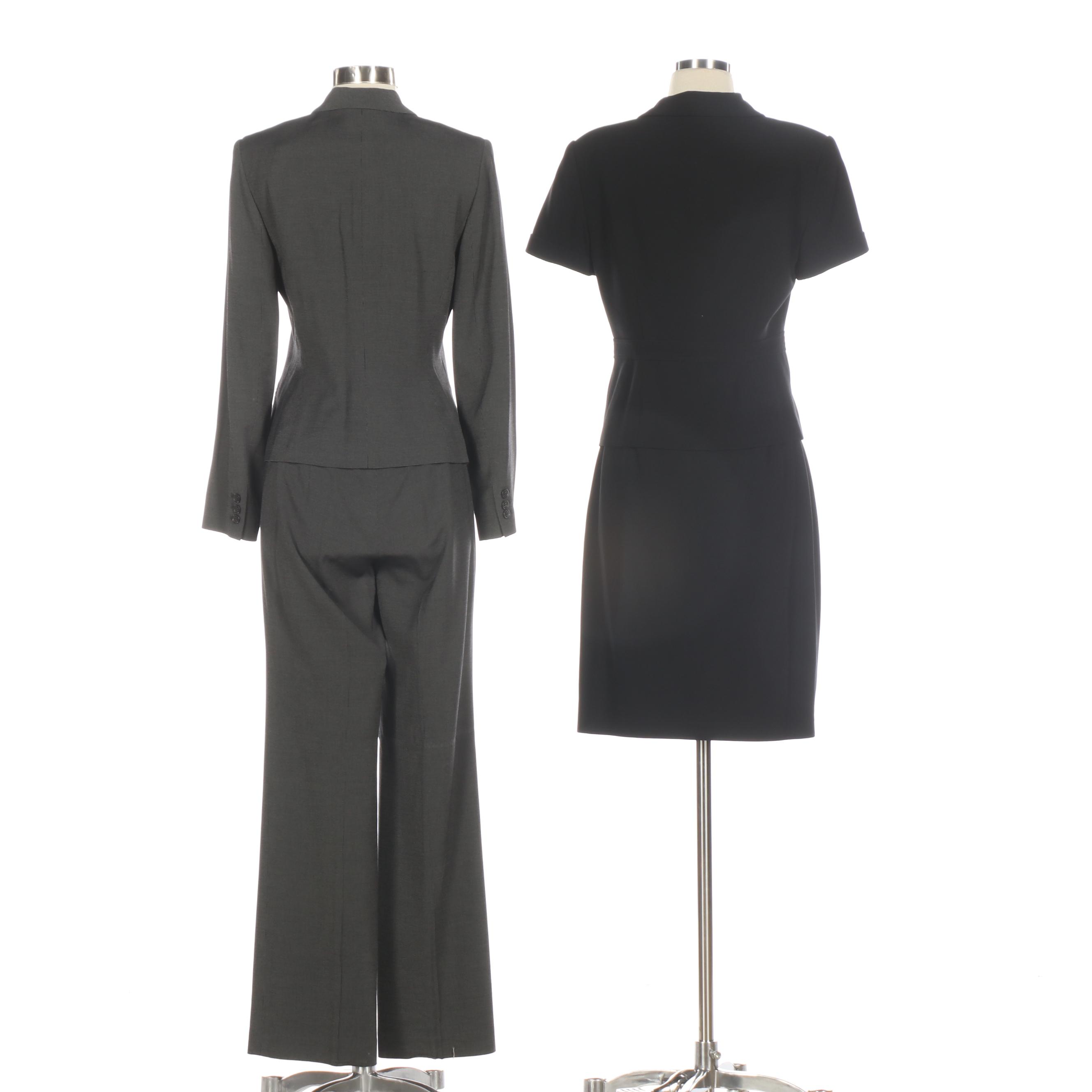 Ann Taylor Skirt Suit with Short Sleeve Jacket and Pant Suit