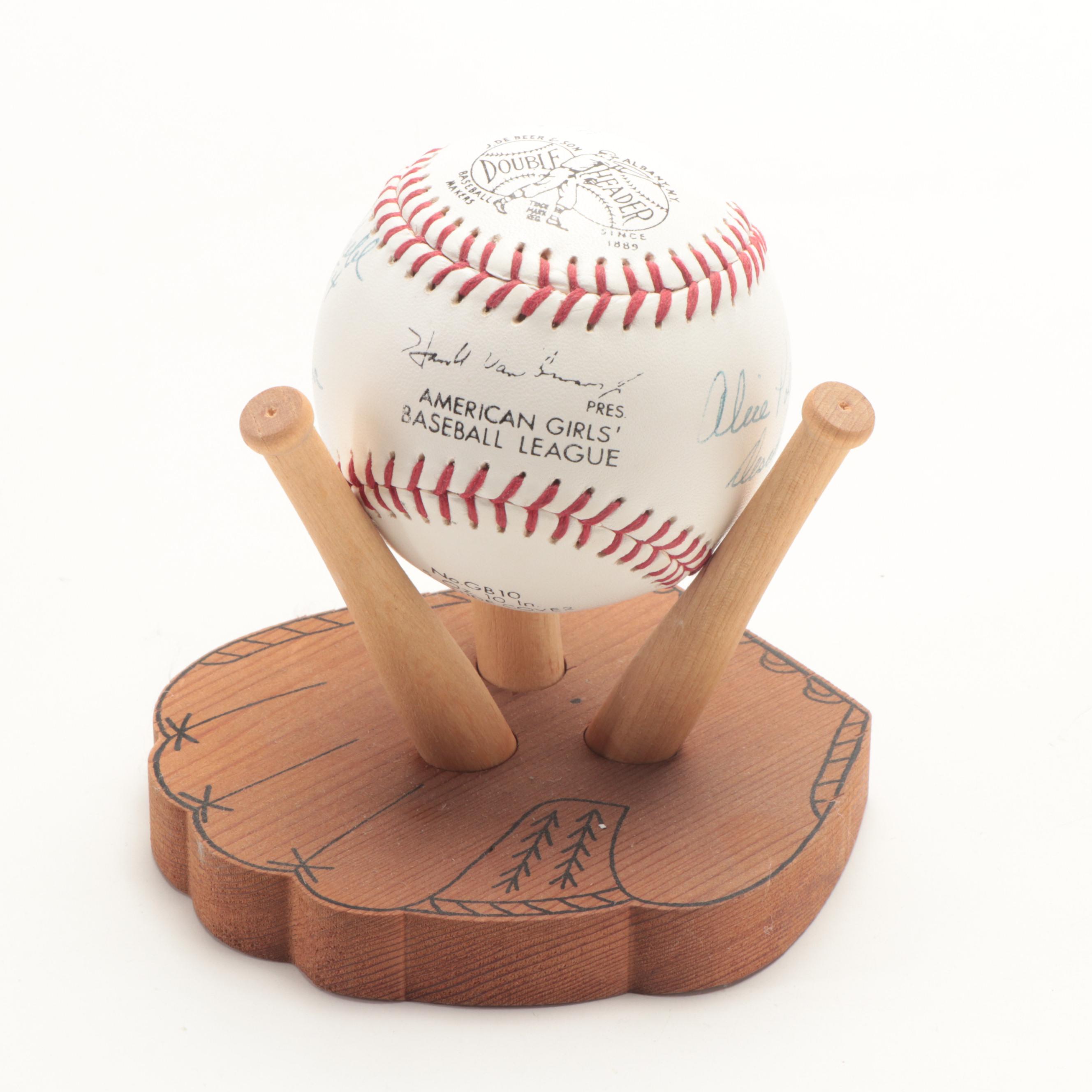 Gertrude Dunn, Alice Pollitt, Joan Berger, Virginia Manina Signed Baseball, More